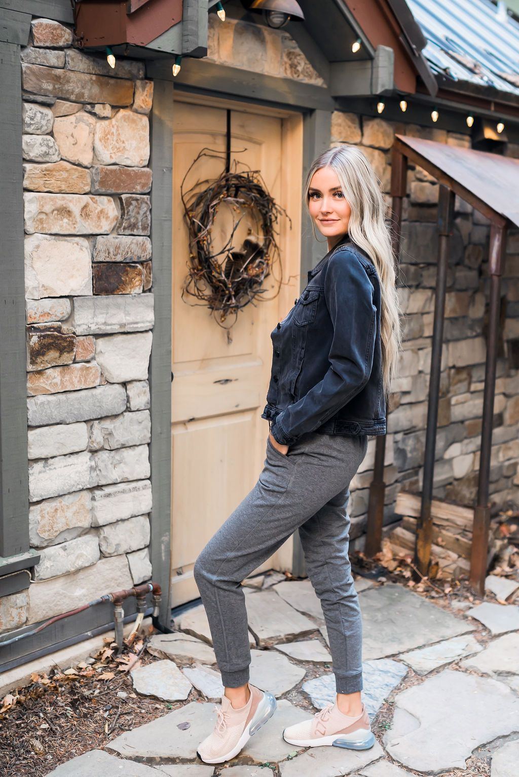 Lounge Around Town Joggers In Charcoal