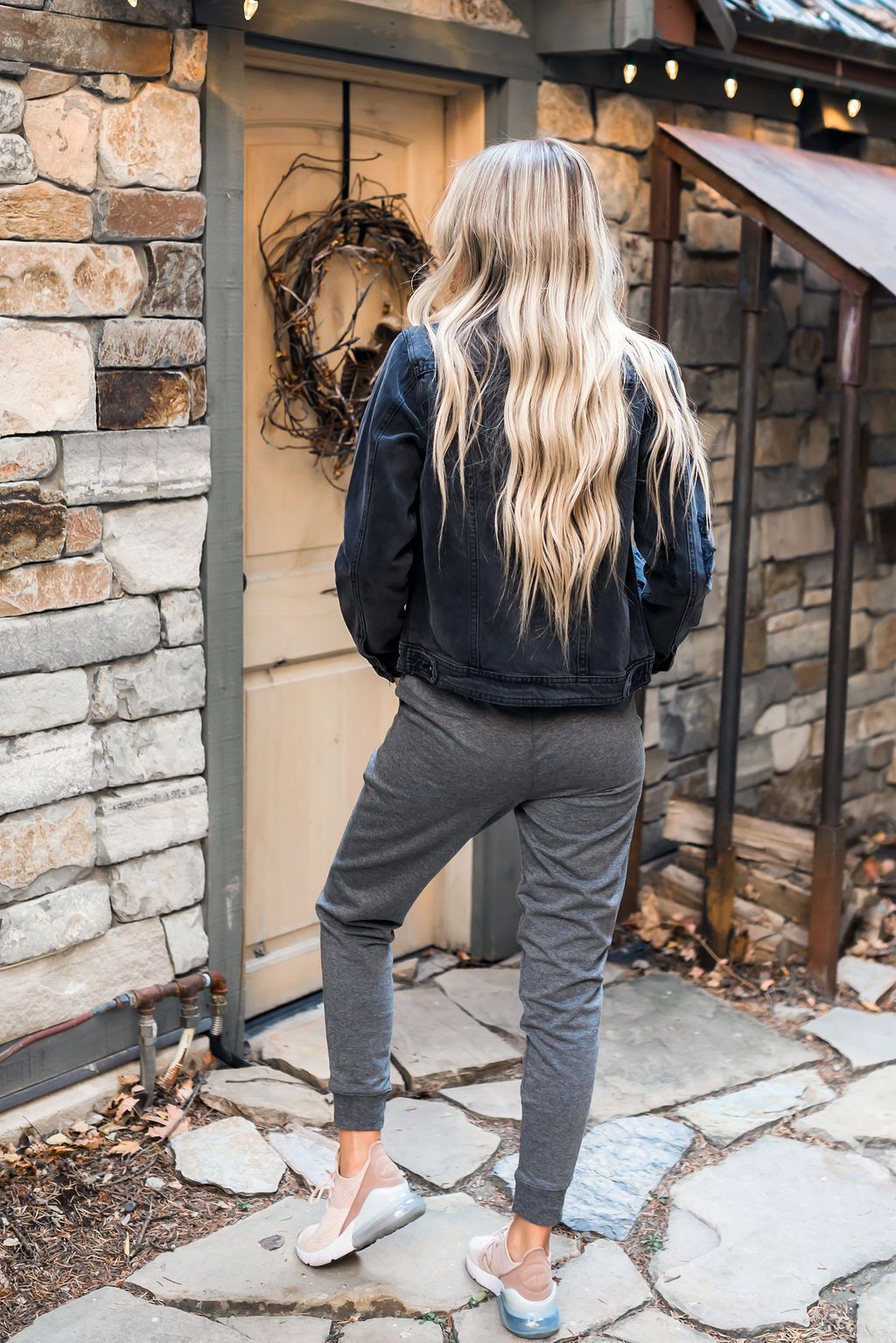 Lounge Around Town Joggers In Charcoal