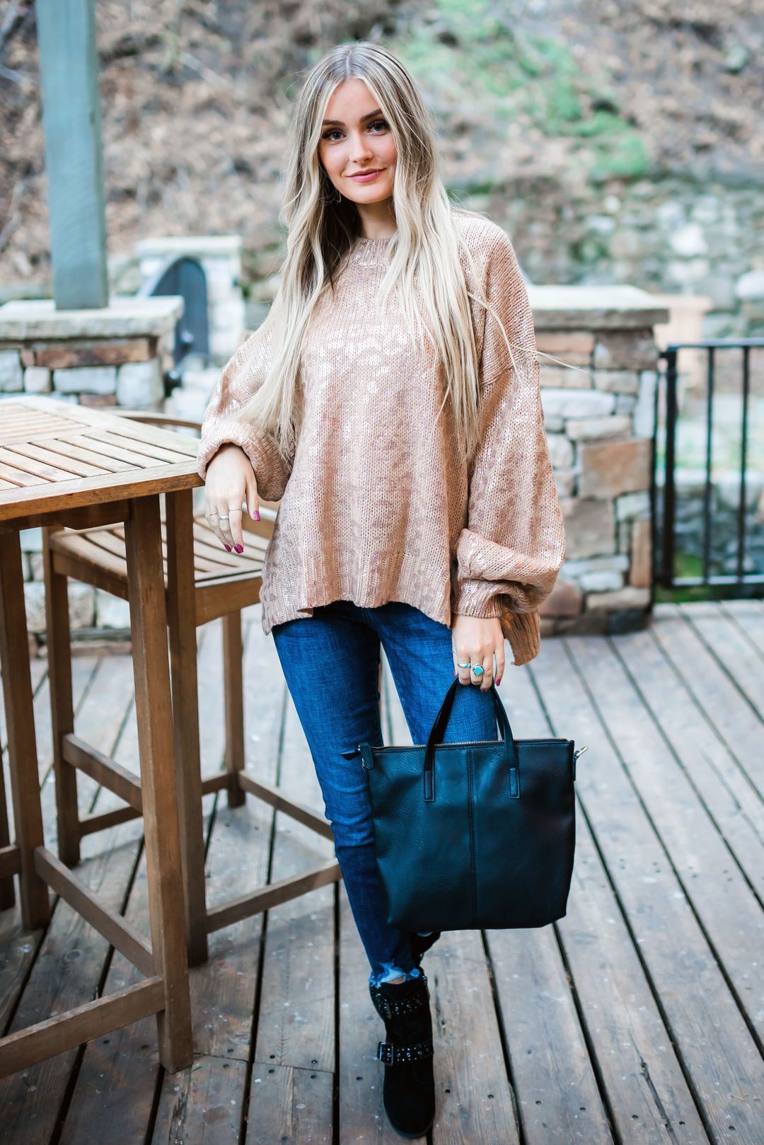 Shimmering Spots Sweater