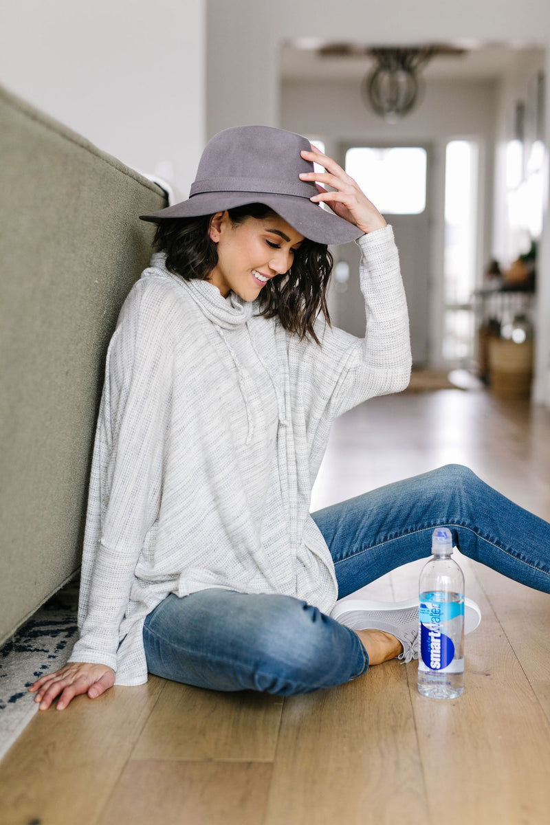 Over The Moon Cowl Neck Top