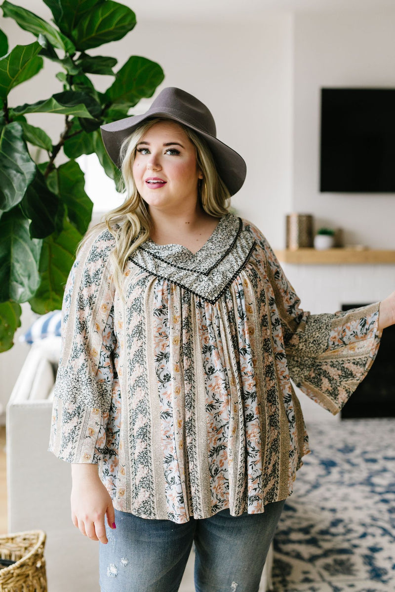 Gypsy Rose Bell Sleeve Blouse
