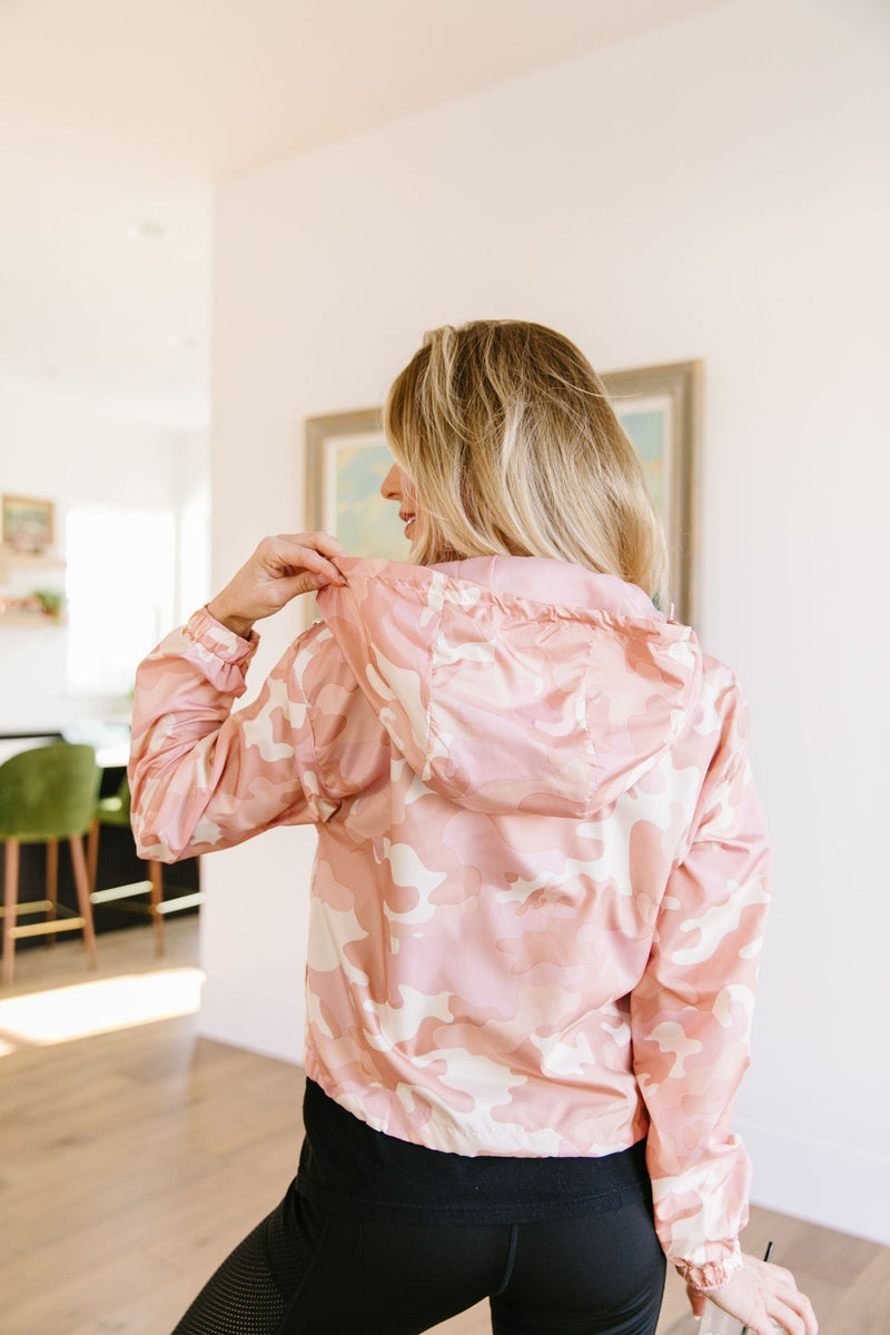 Pretty In Pink Camo Windbreaker