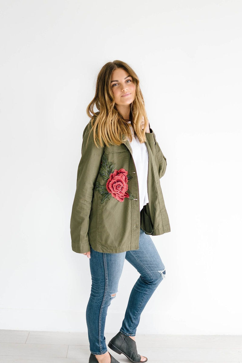 Army of Roses Jacket in Green