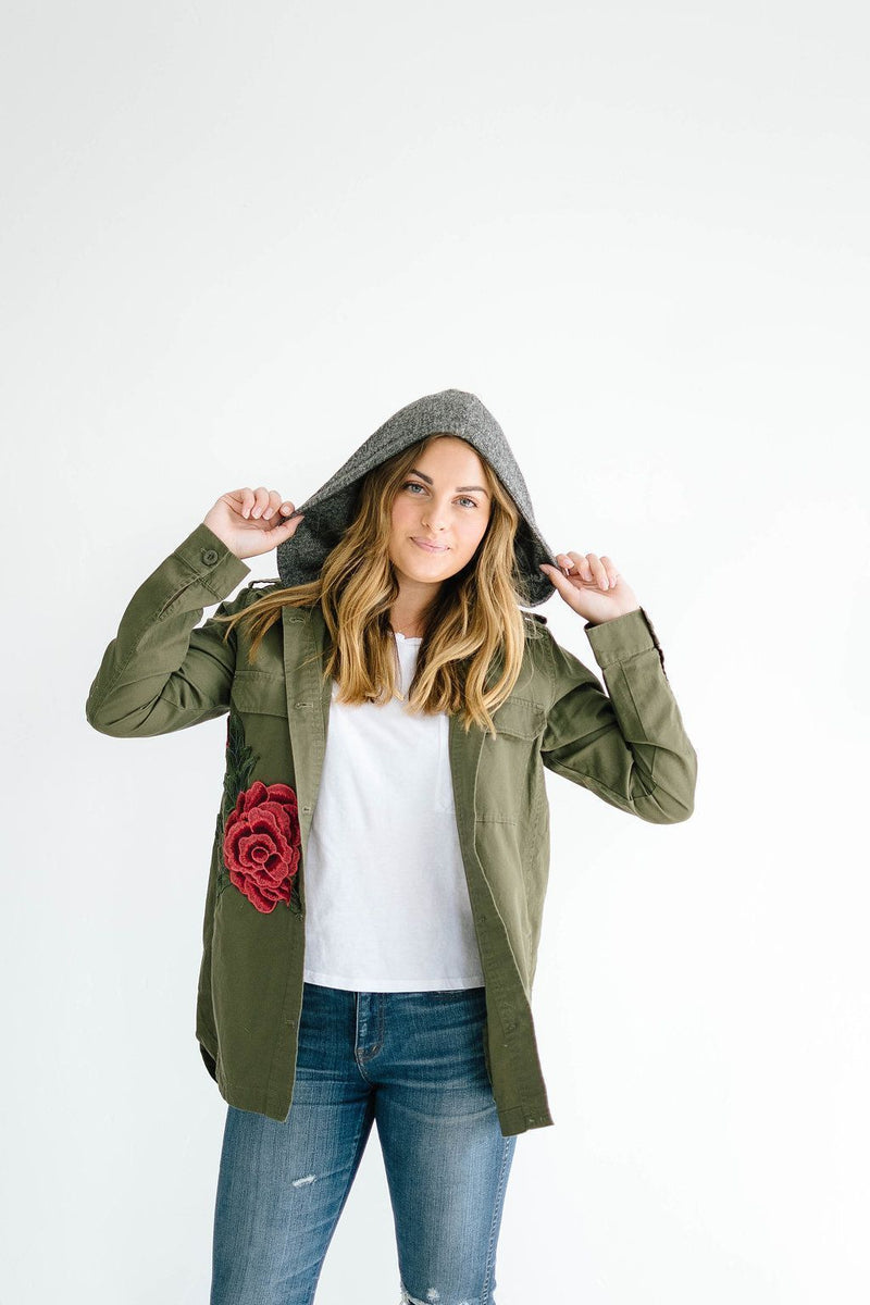 Army of Roses Jacket in Green