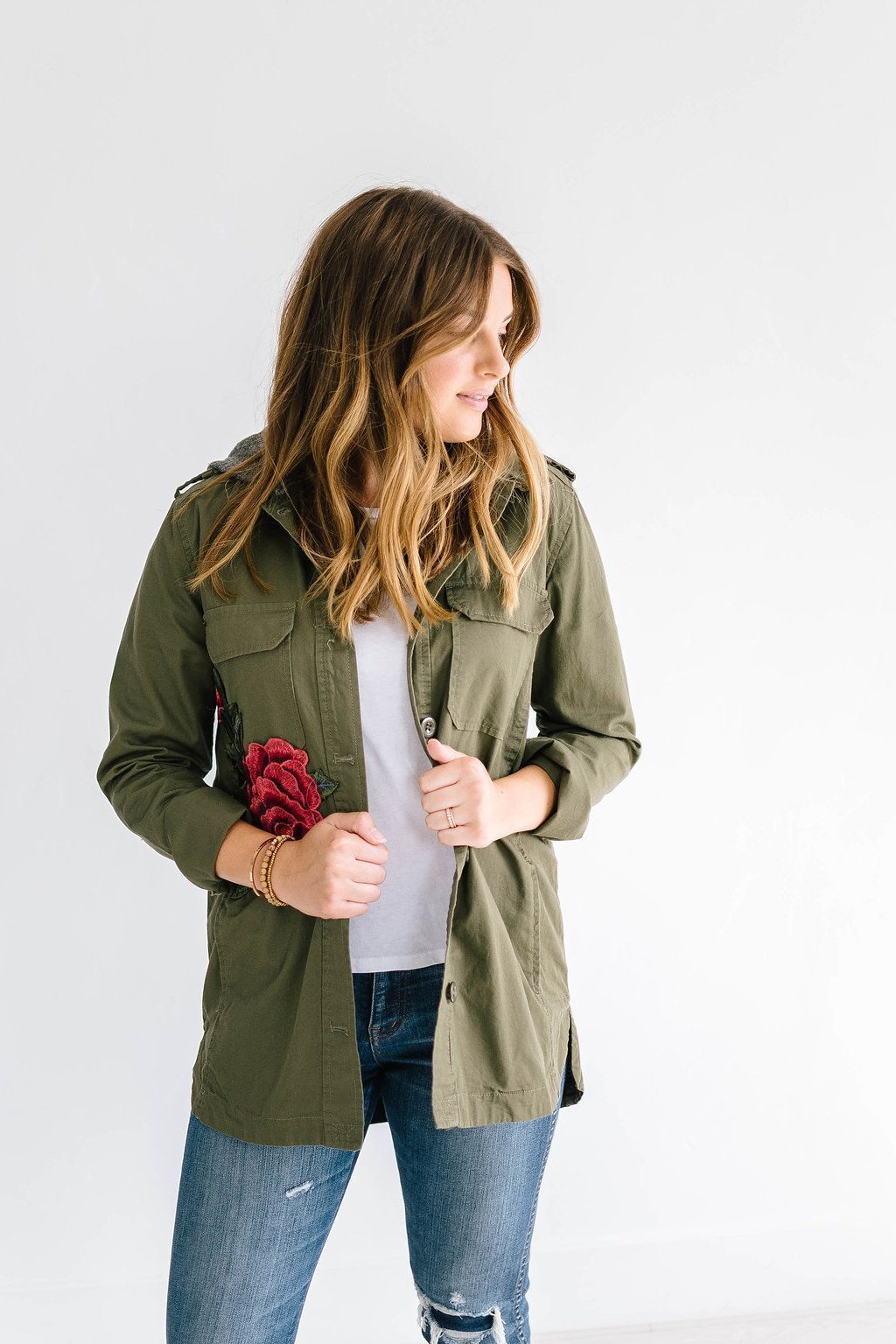 Army of Roses Jacket in Green