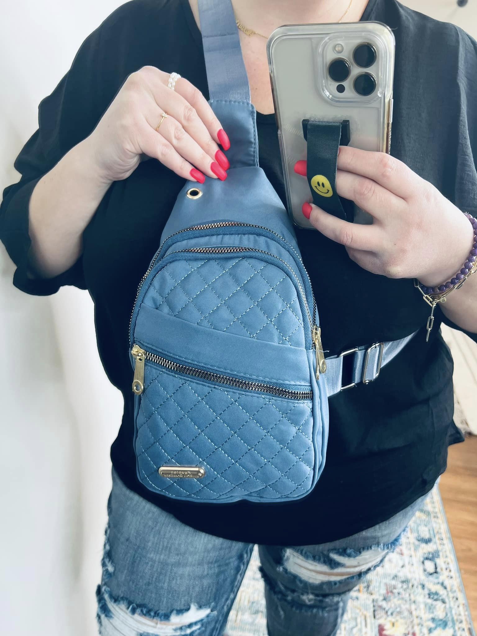 PREORDER: Quilted Sling Bag in Five Colors