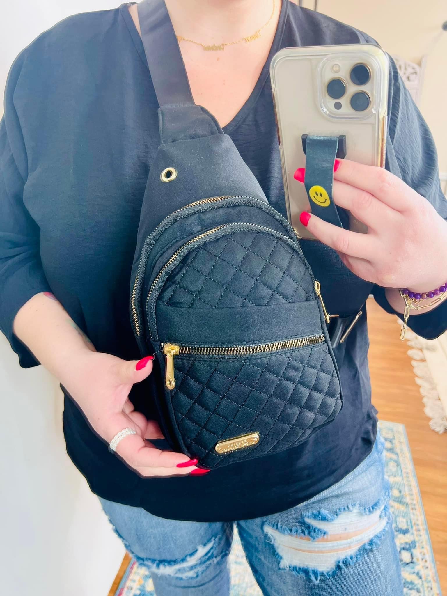 PREORDER: Quilted Sling Bag in Five Colors