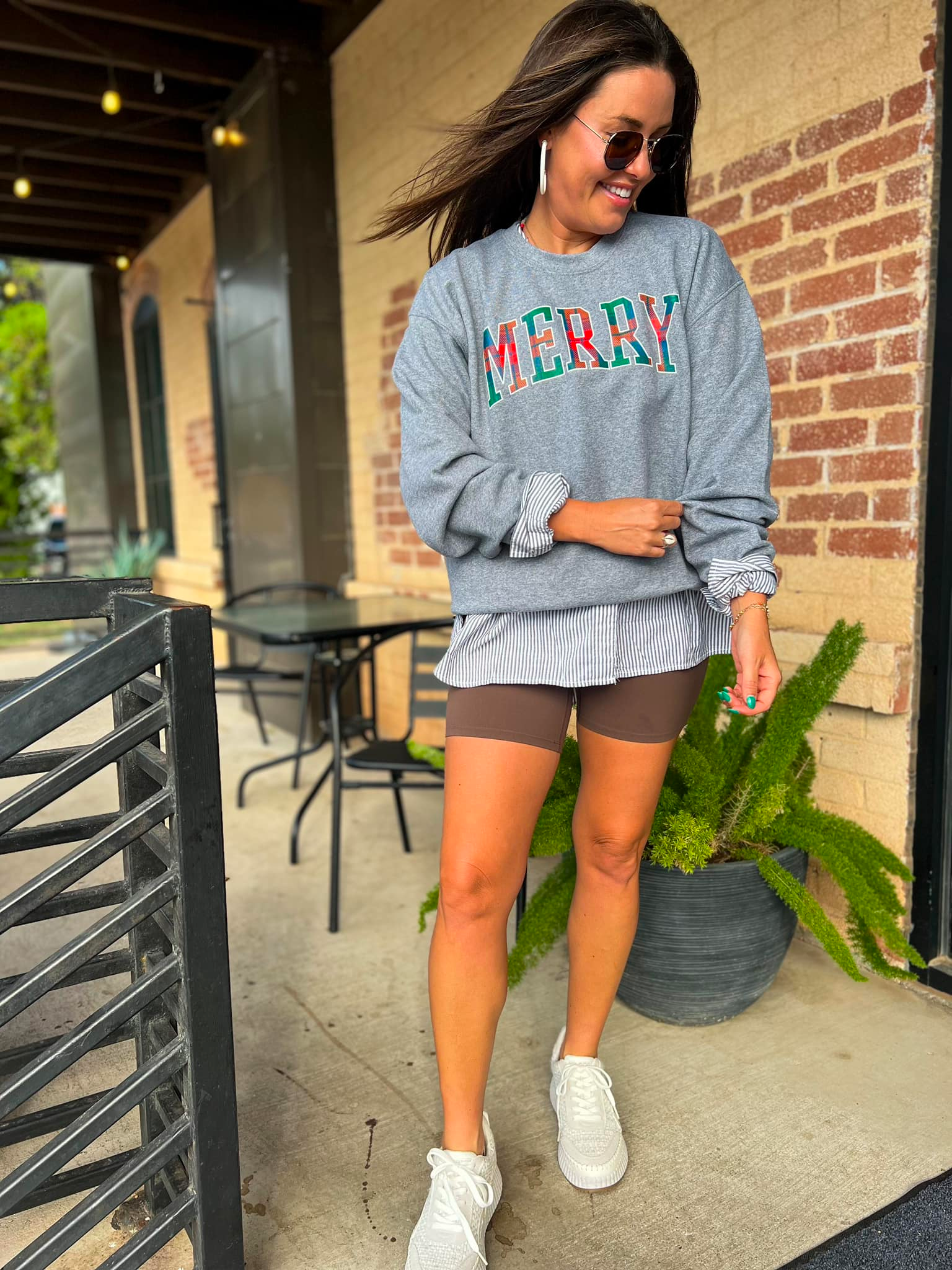 PREORDER: Merry Sweatshirt in Grey