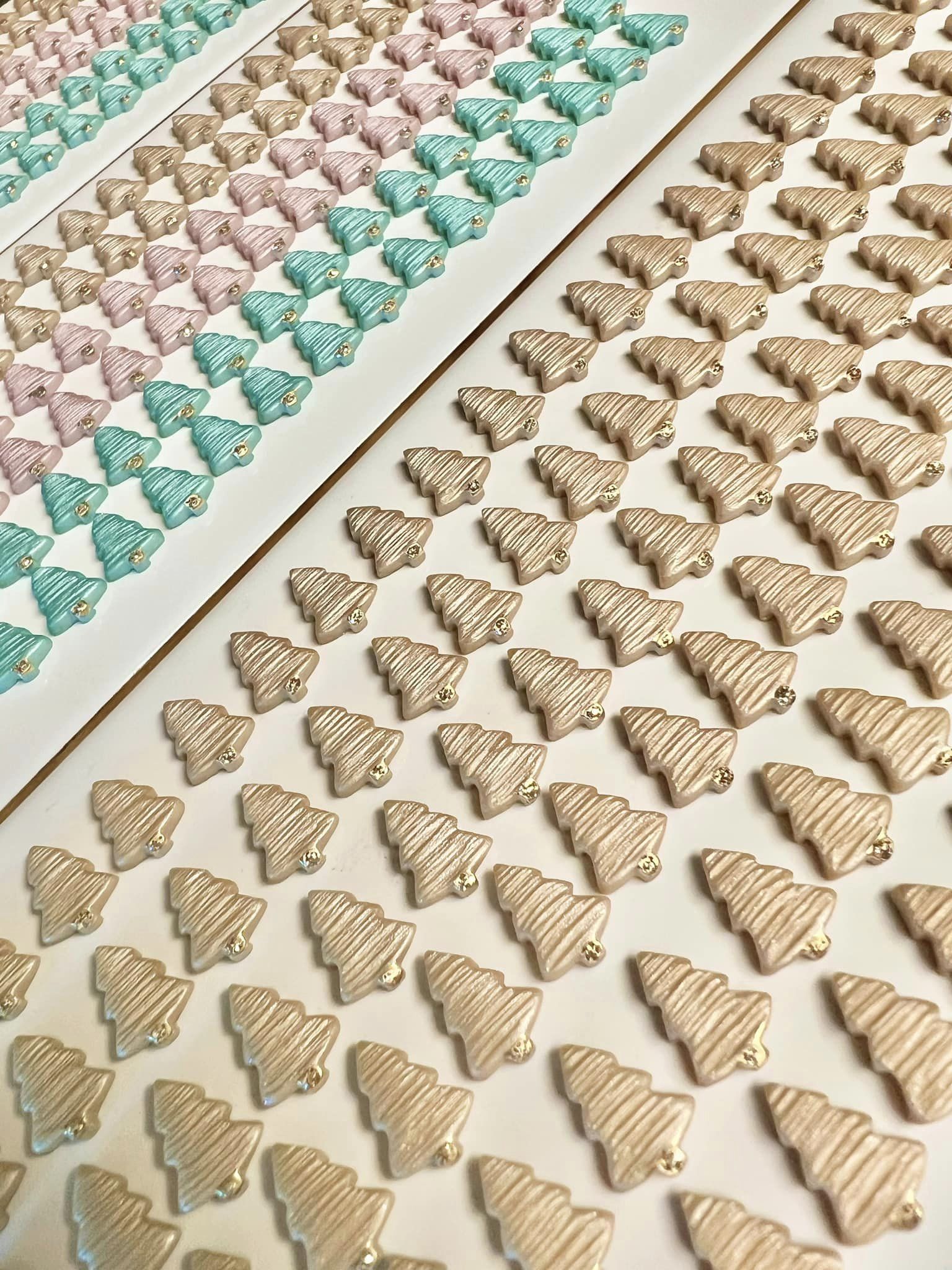 PREORDER: Frosted Tree Studs in Five Colors