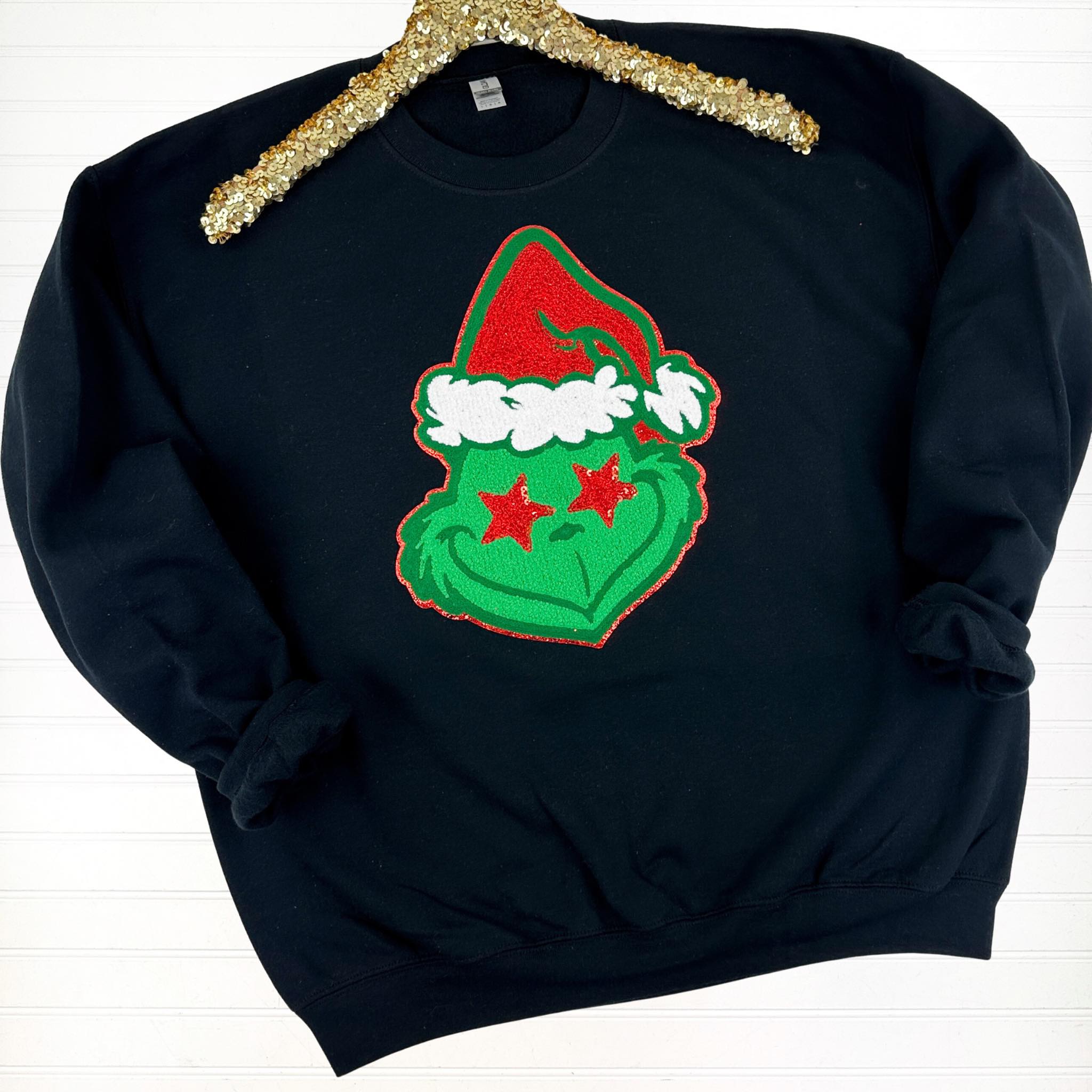 PREORDER: Green Face Chenille Patch Sweatshirt