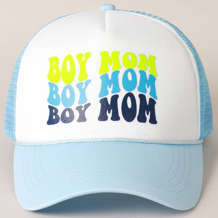 PREORDER: Boy Mom Foam Trucker Hat in Two Colors
