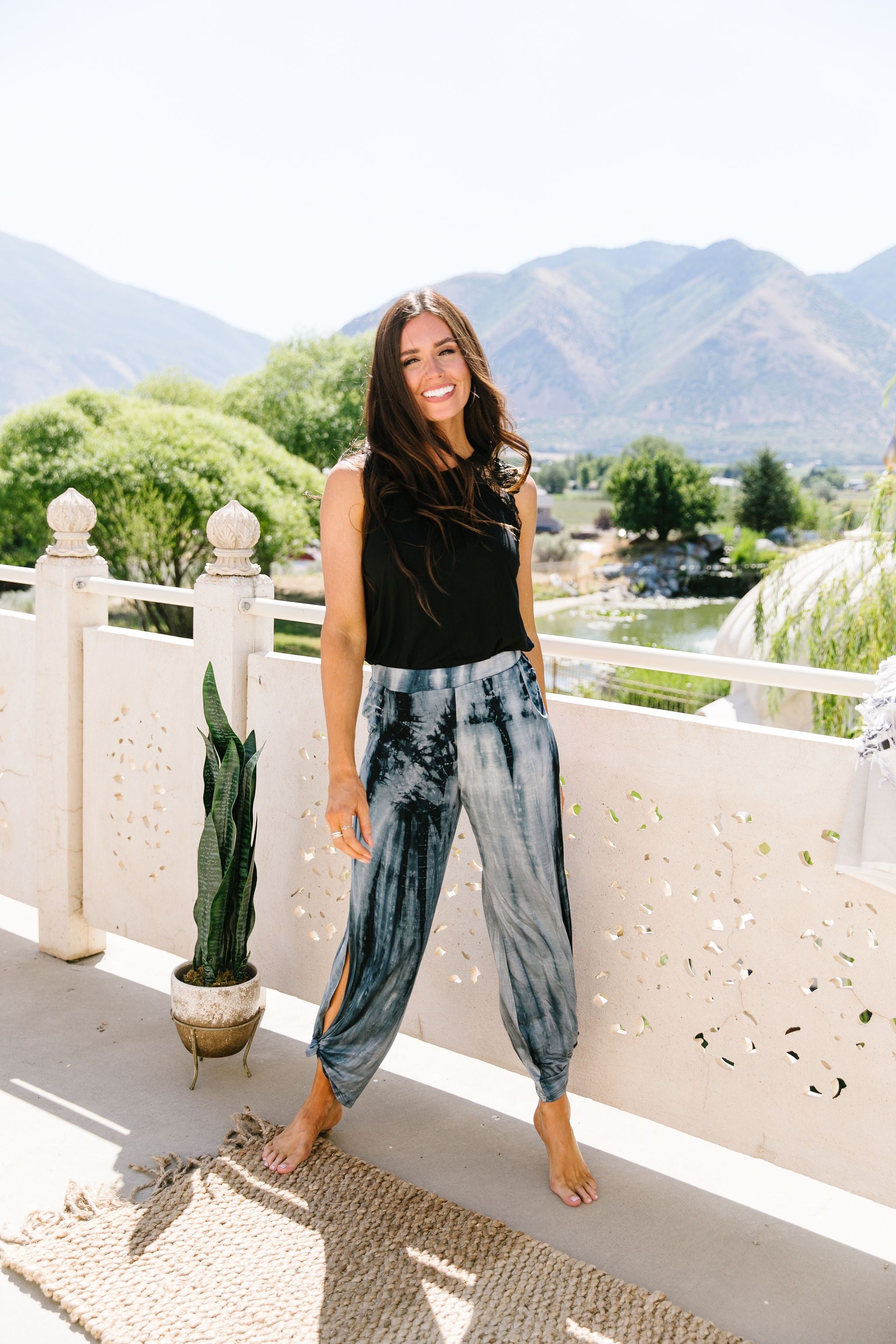 Beach Streak Pants In Navy