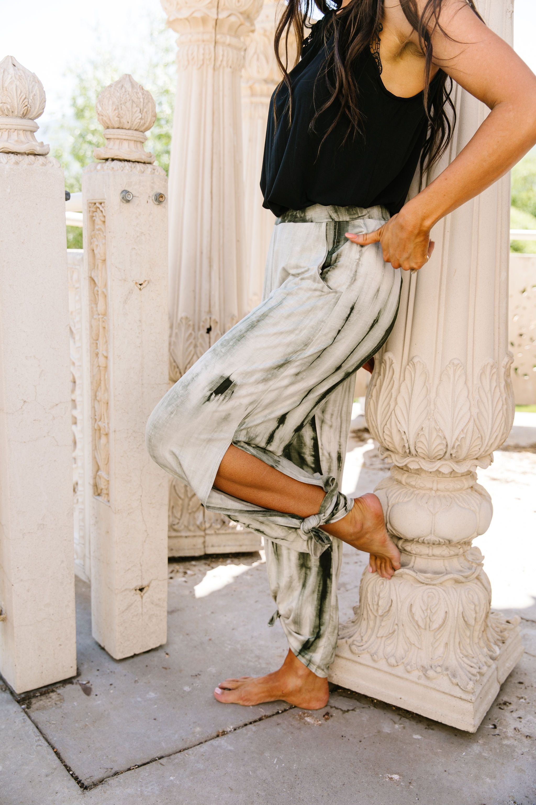 Beach Streak Pants In Olive