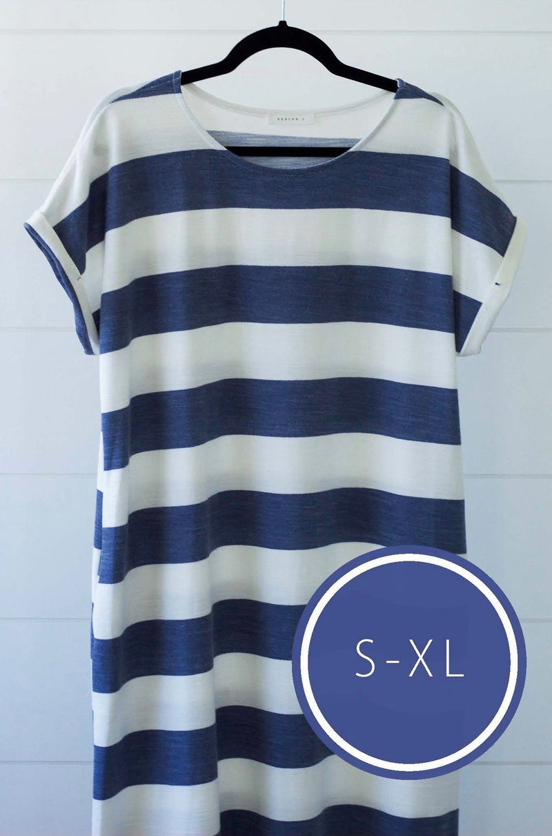Sailing Through Summer Striped Dress