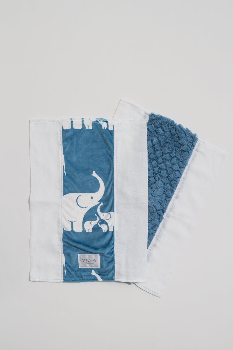 Coastal Blue Elephant Burpie Set