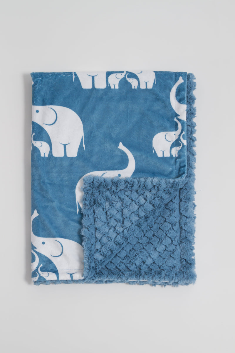 Coastal Blue Elephant Child Blanket