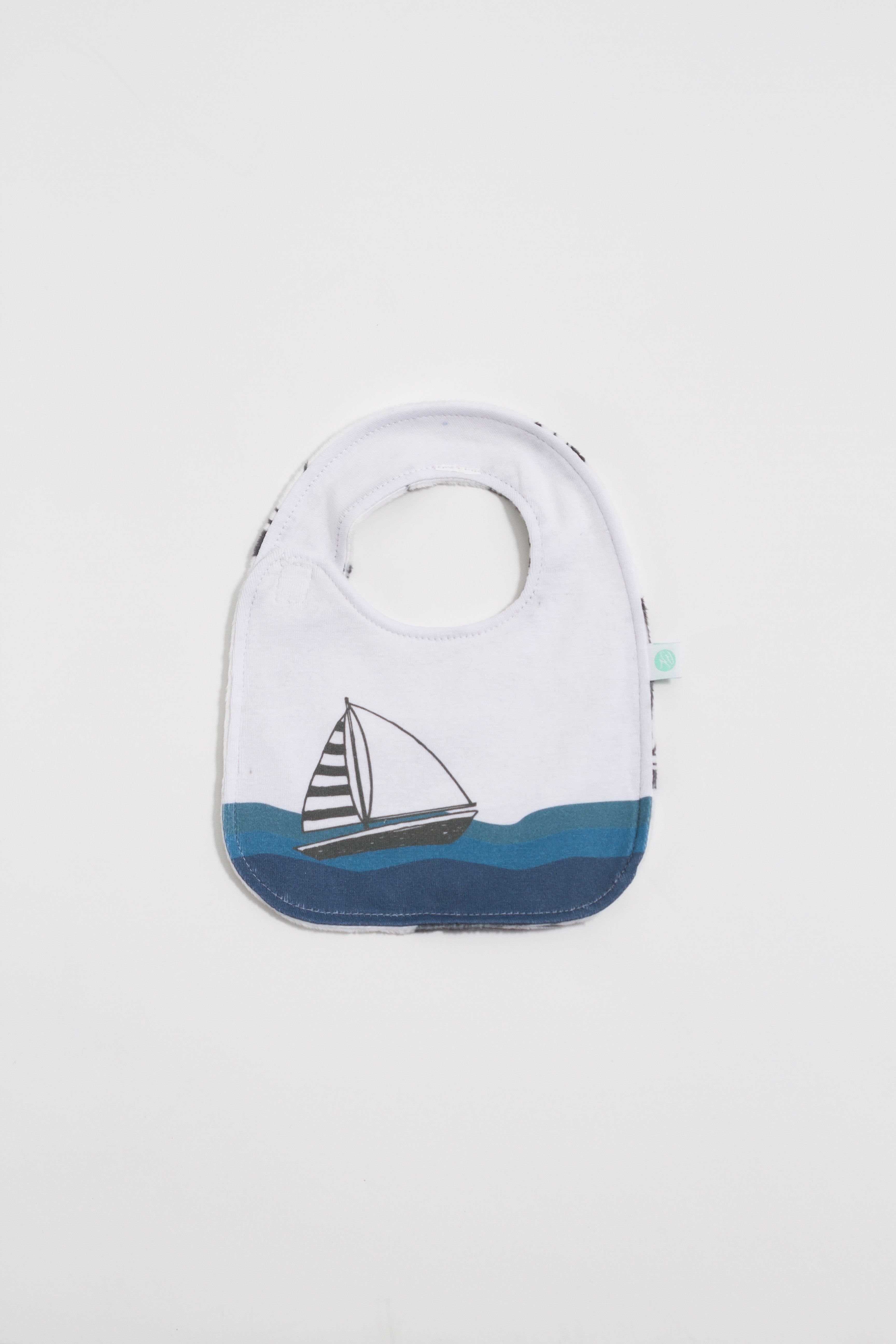 Sailboat Reversible Bib