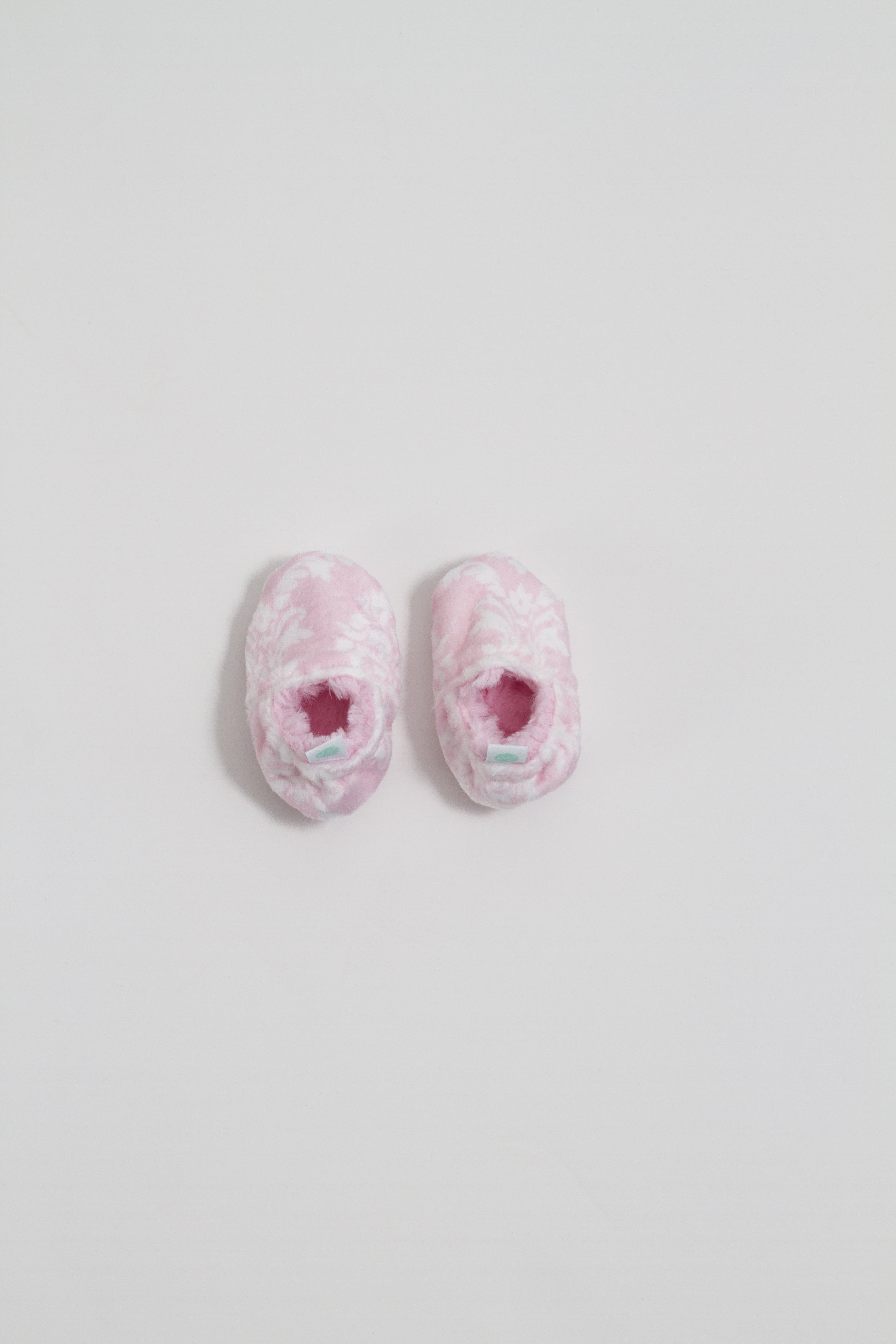 Pearl Pink Damask Booties