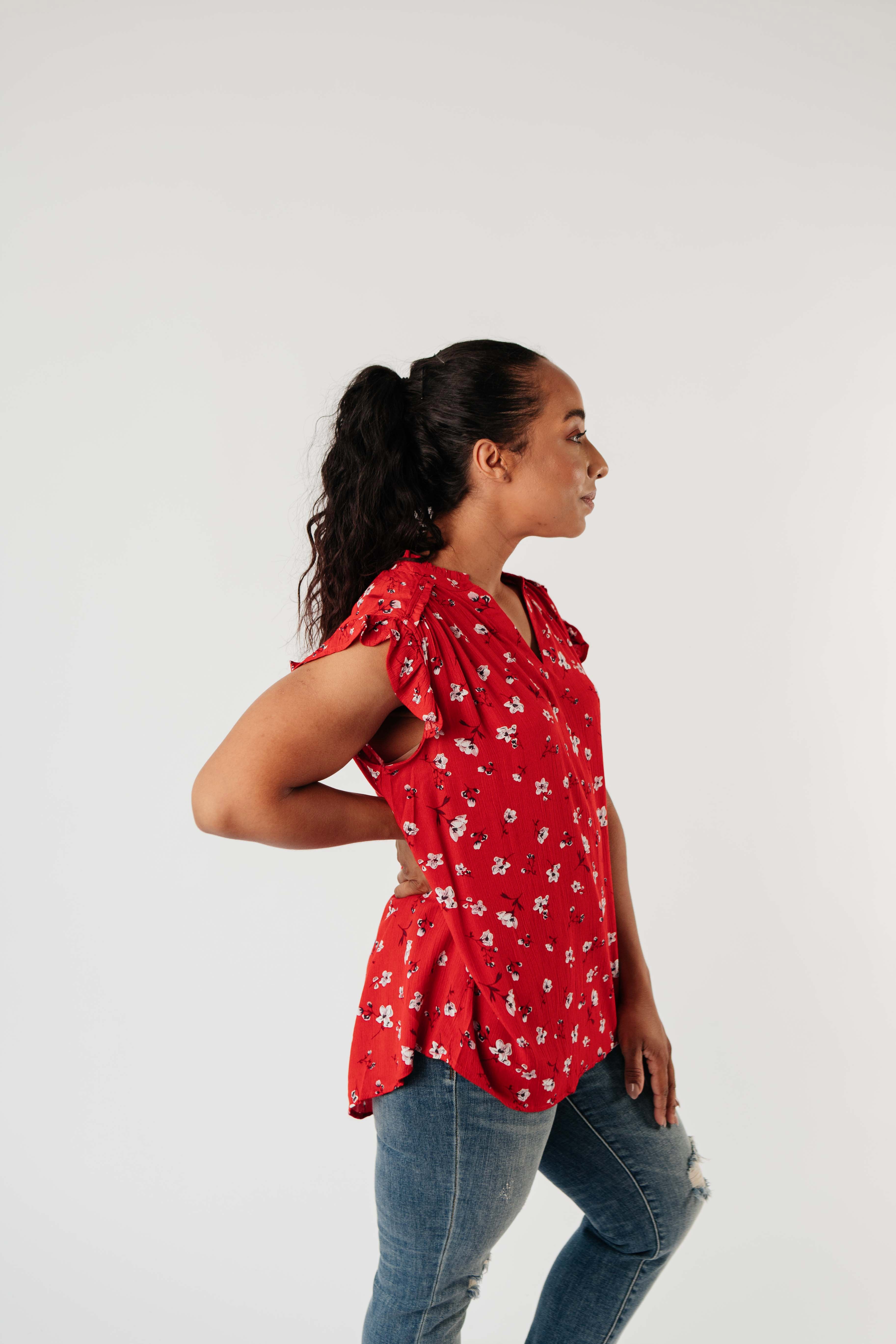 Primrose Ruffled Sleeve Blouse