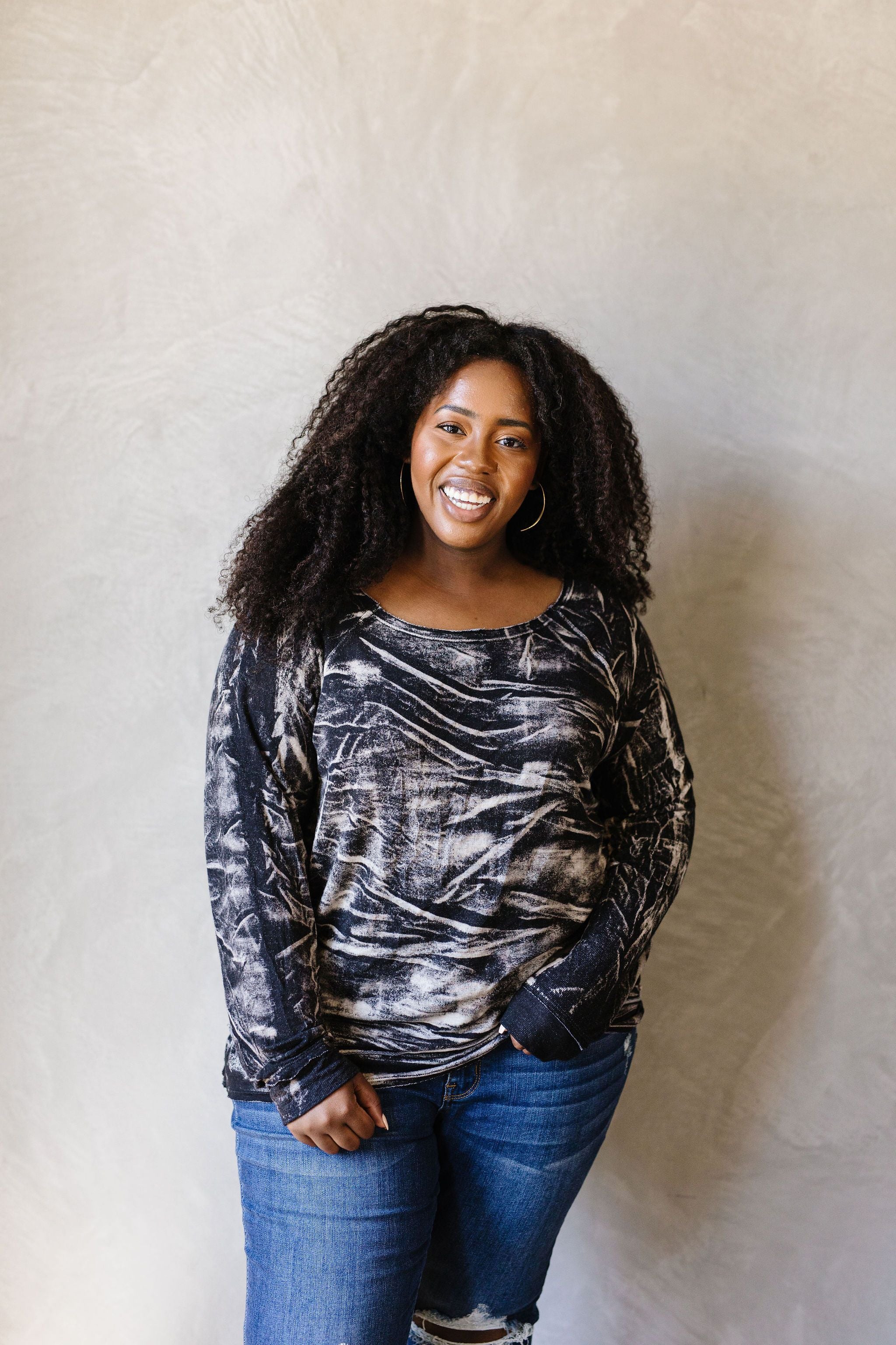 Black Cloud Tie Dye Pullover