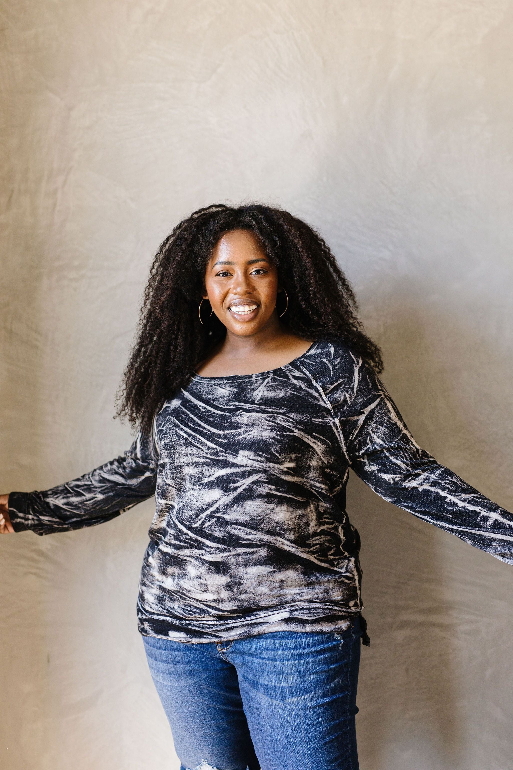Black Cloud Tie Dye Pullover