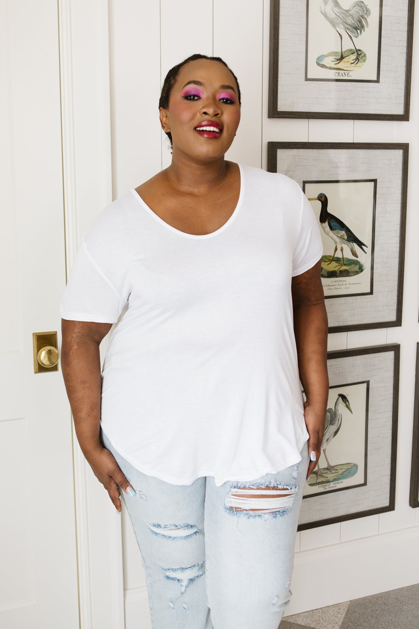 Breezy Air Tee In White