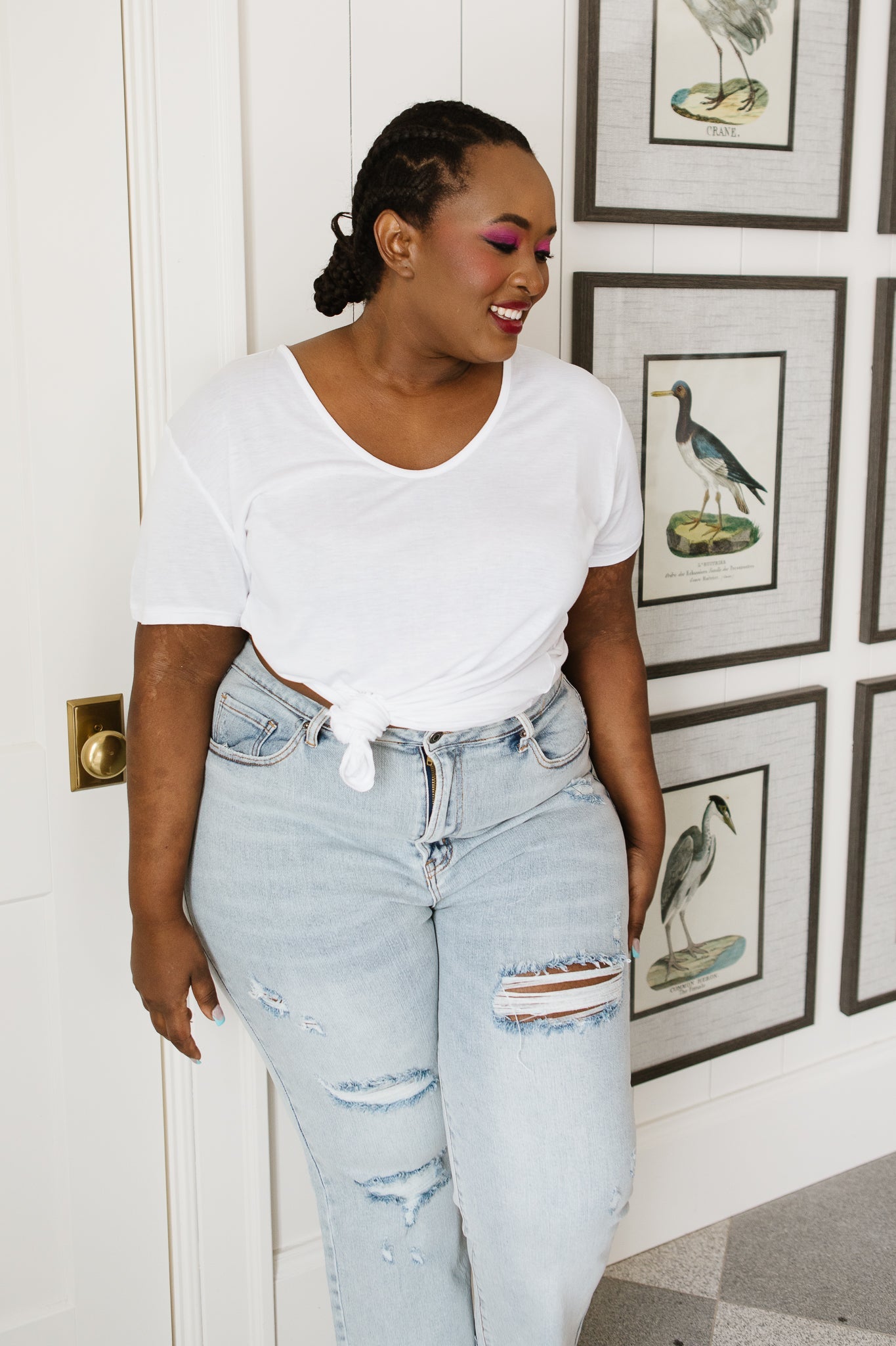 Breezy Air Tee In White