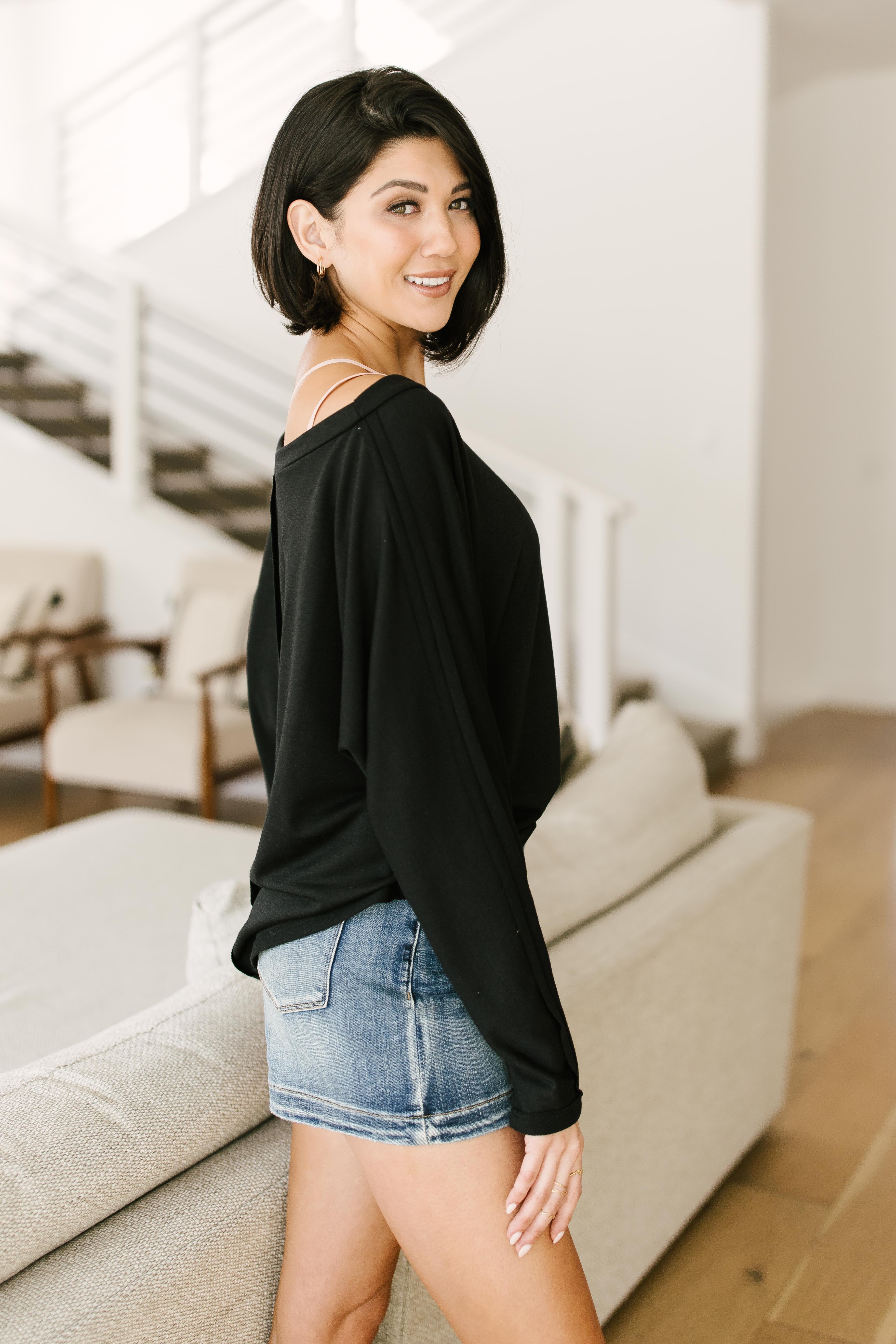 Center Stage Sweater in Black