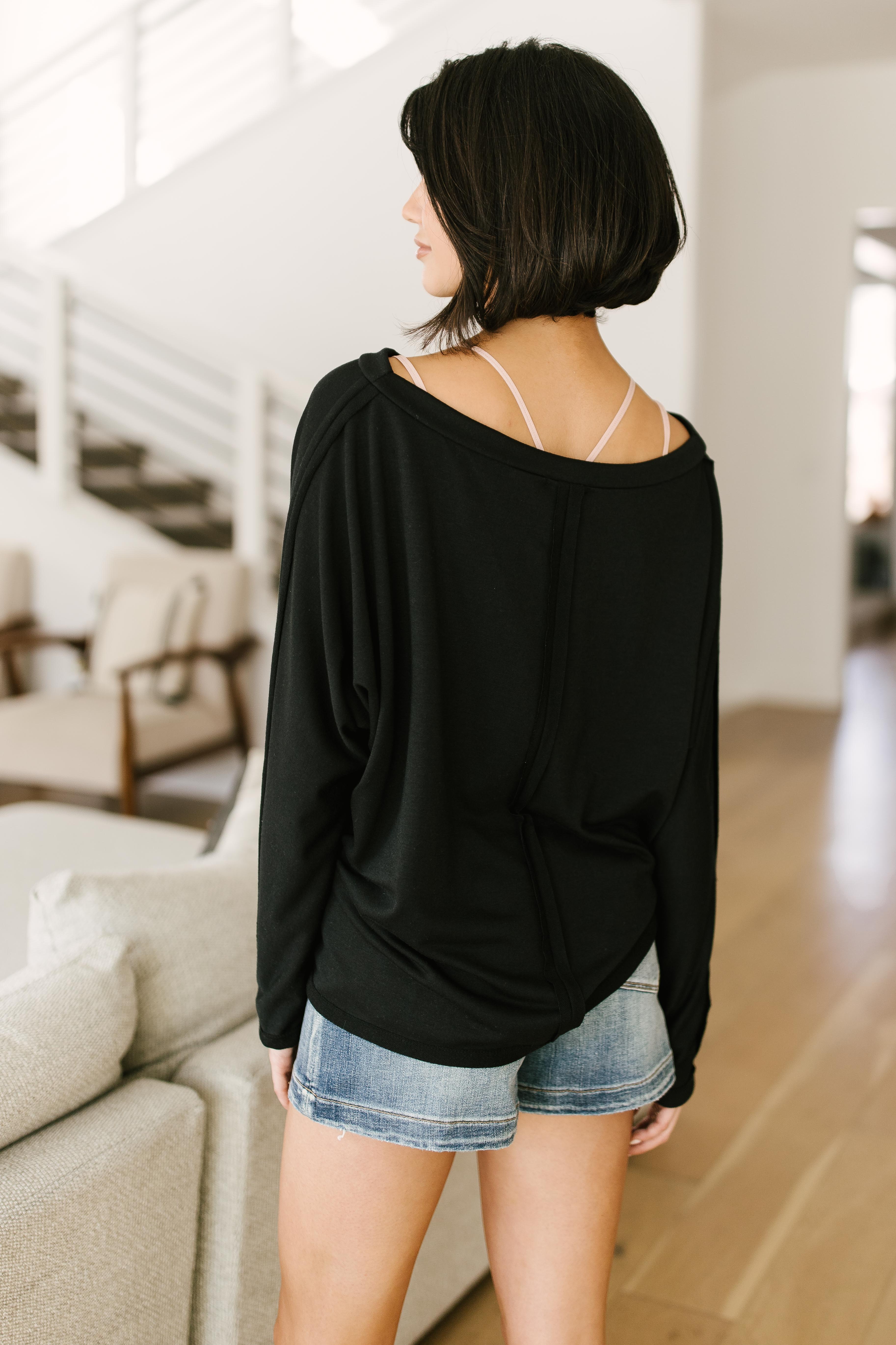 Center Stage Sweater in Black