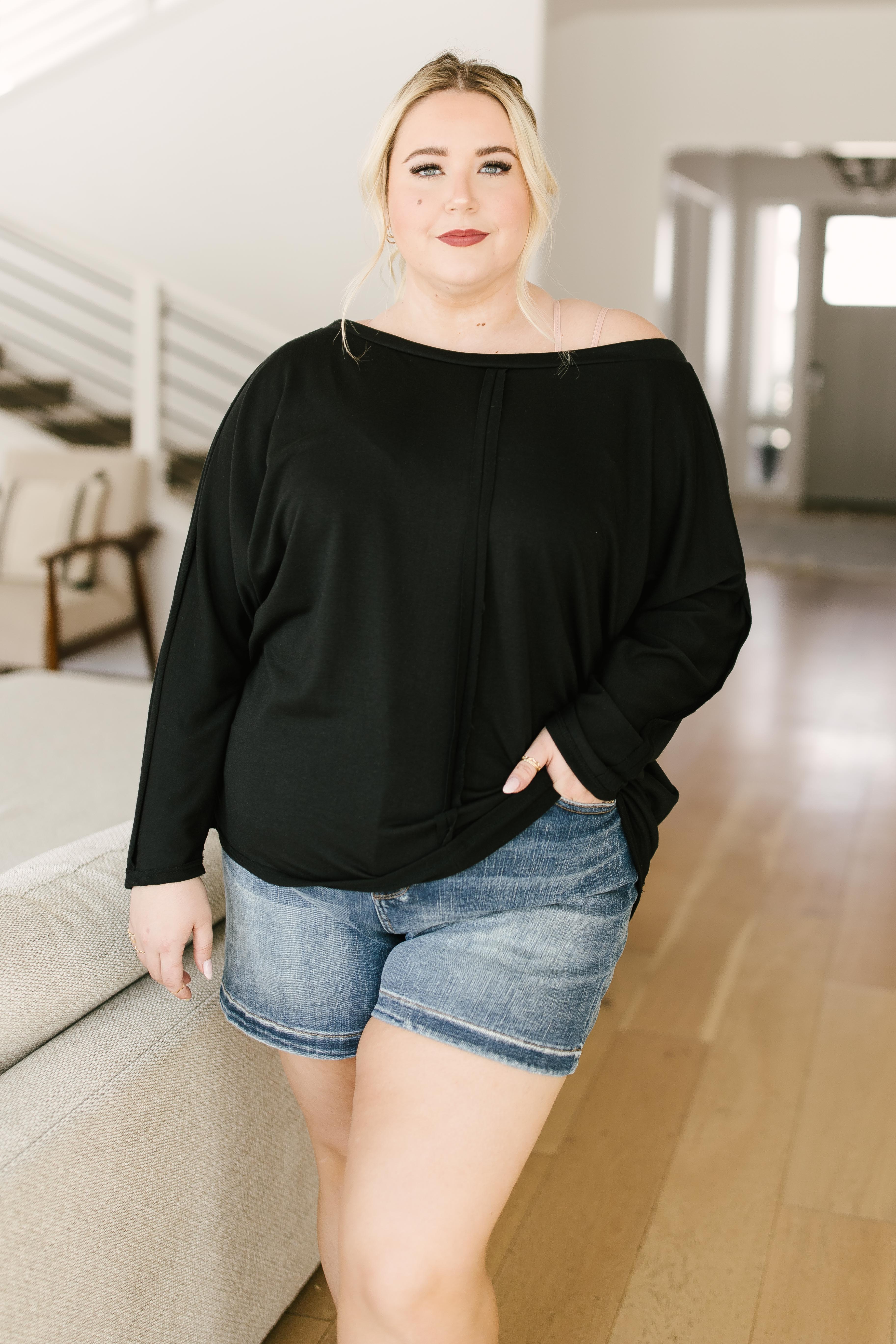 Center Stage Sweater in Black