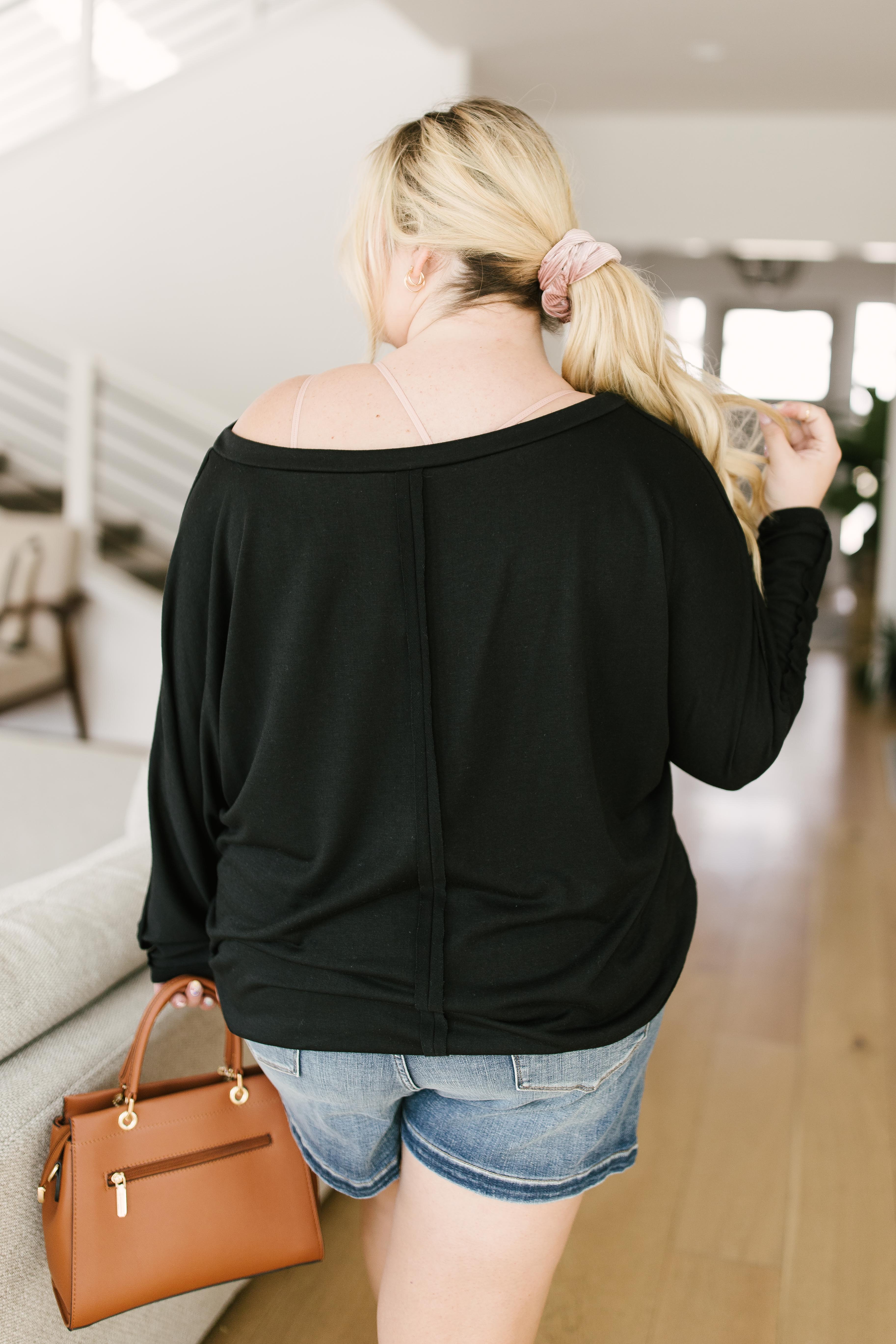 Center Stage Sweater in Black