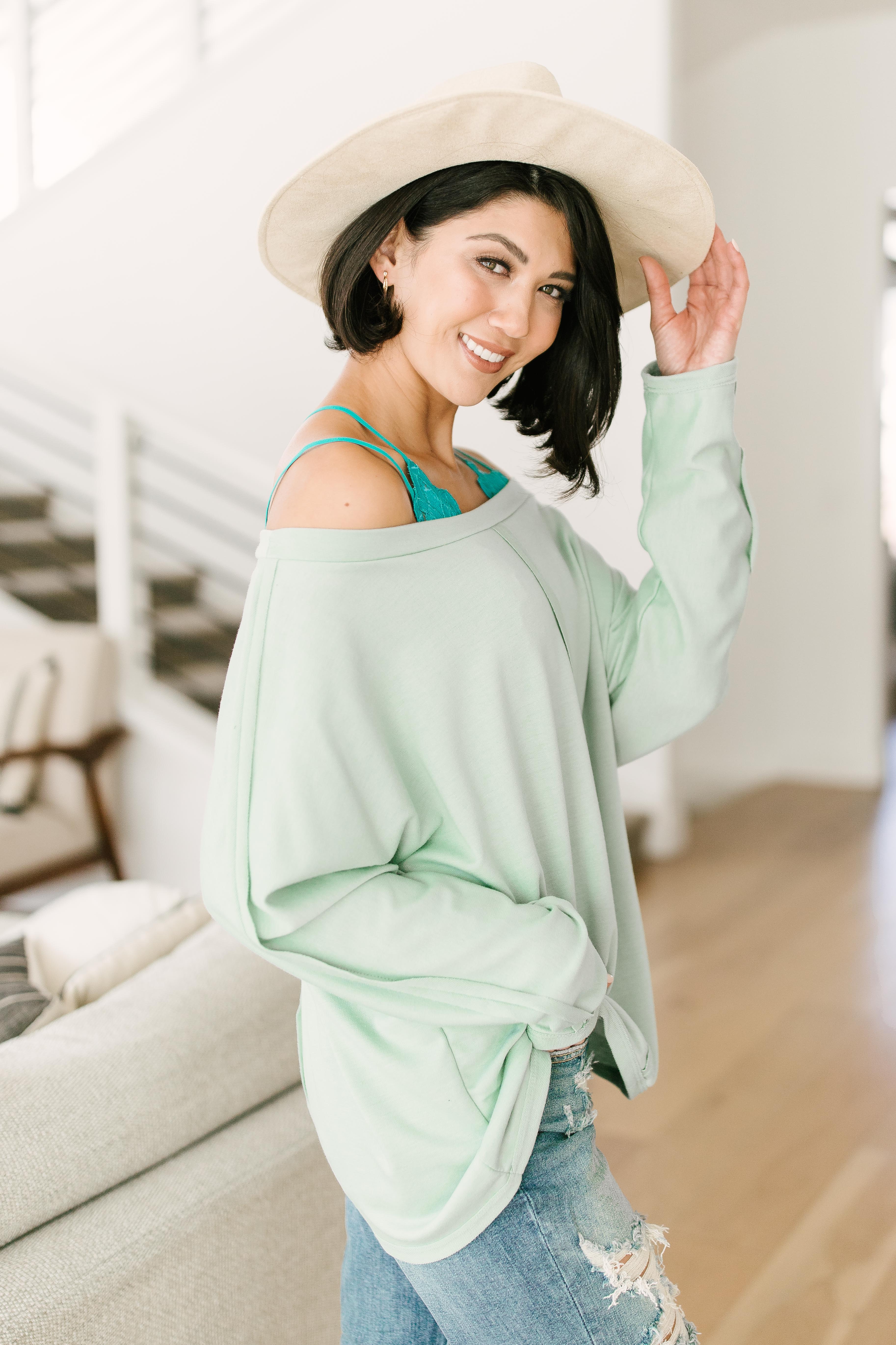 Center Stage Sweater in Sage