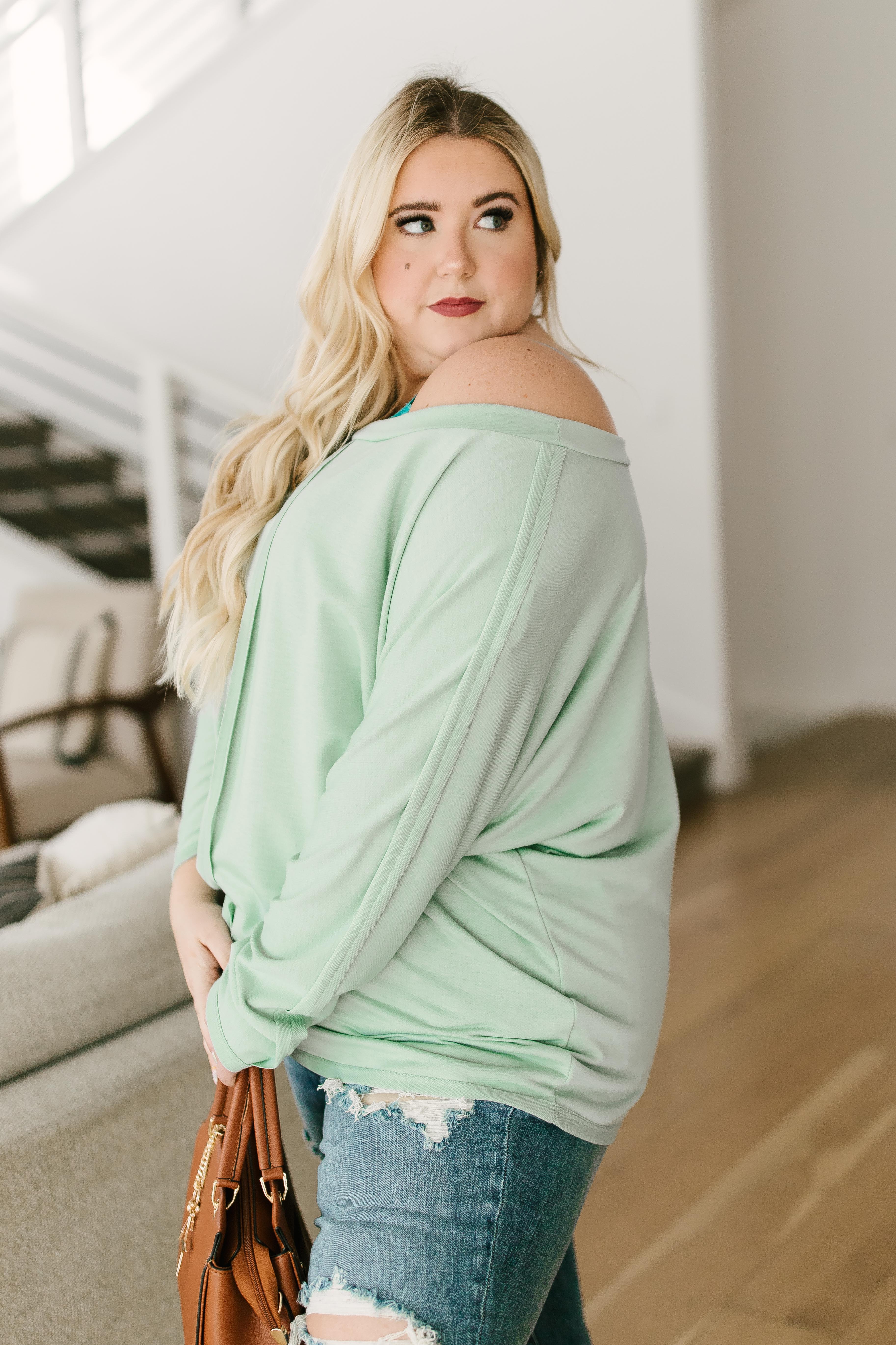 Center Stage Sweater in Sage