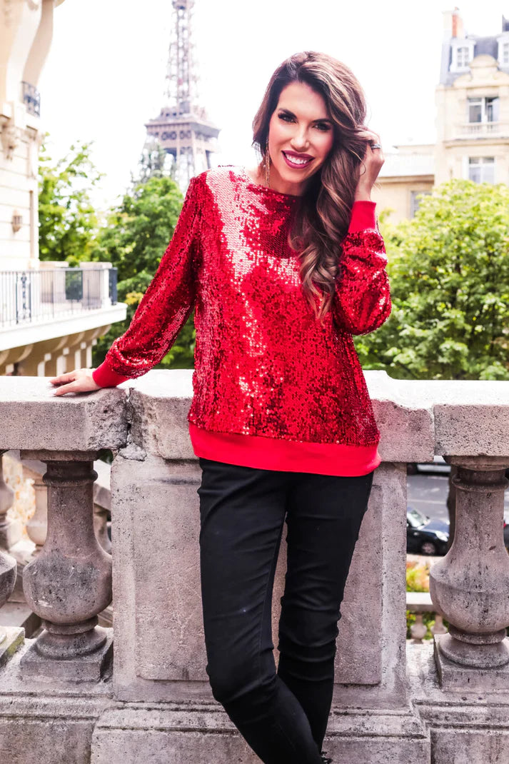 PREORDER: In The Spotlight Sequin Top in Three Colors