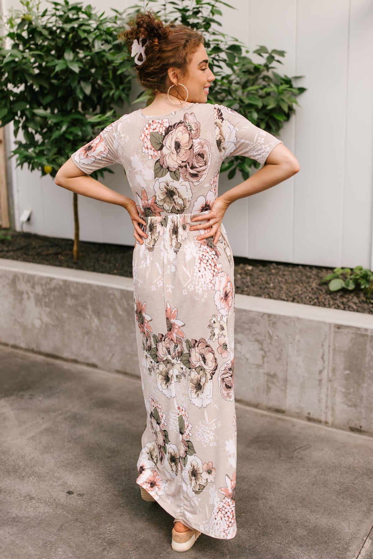 Date Night Maxi in Taupe