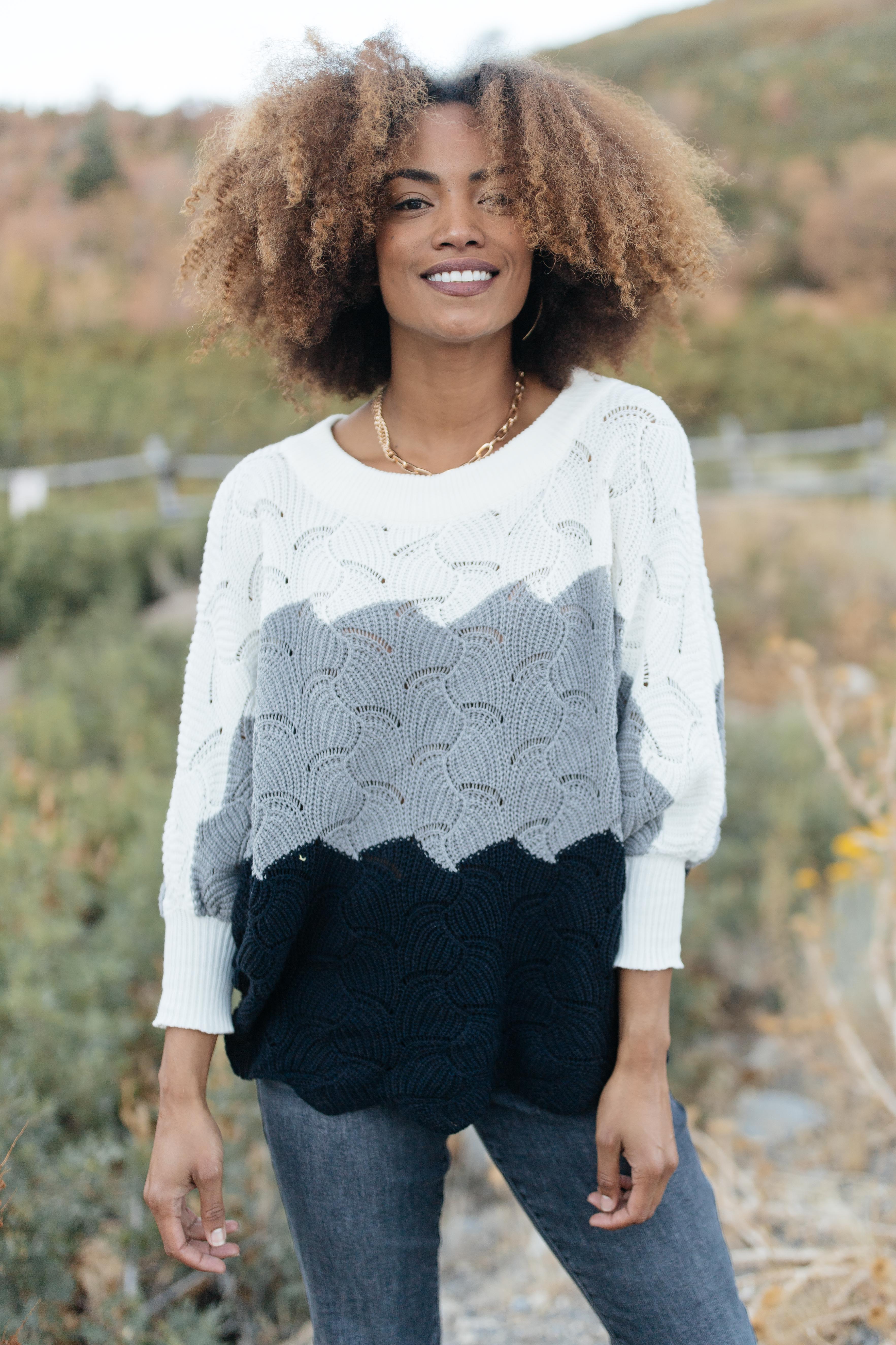 Designed For Details Sweater in Gray