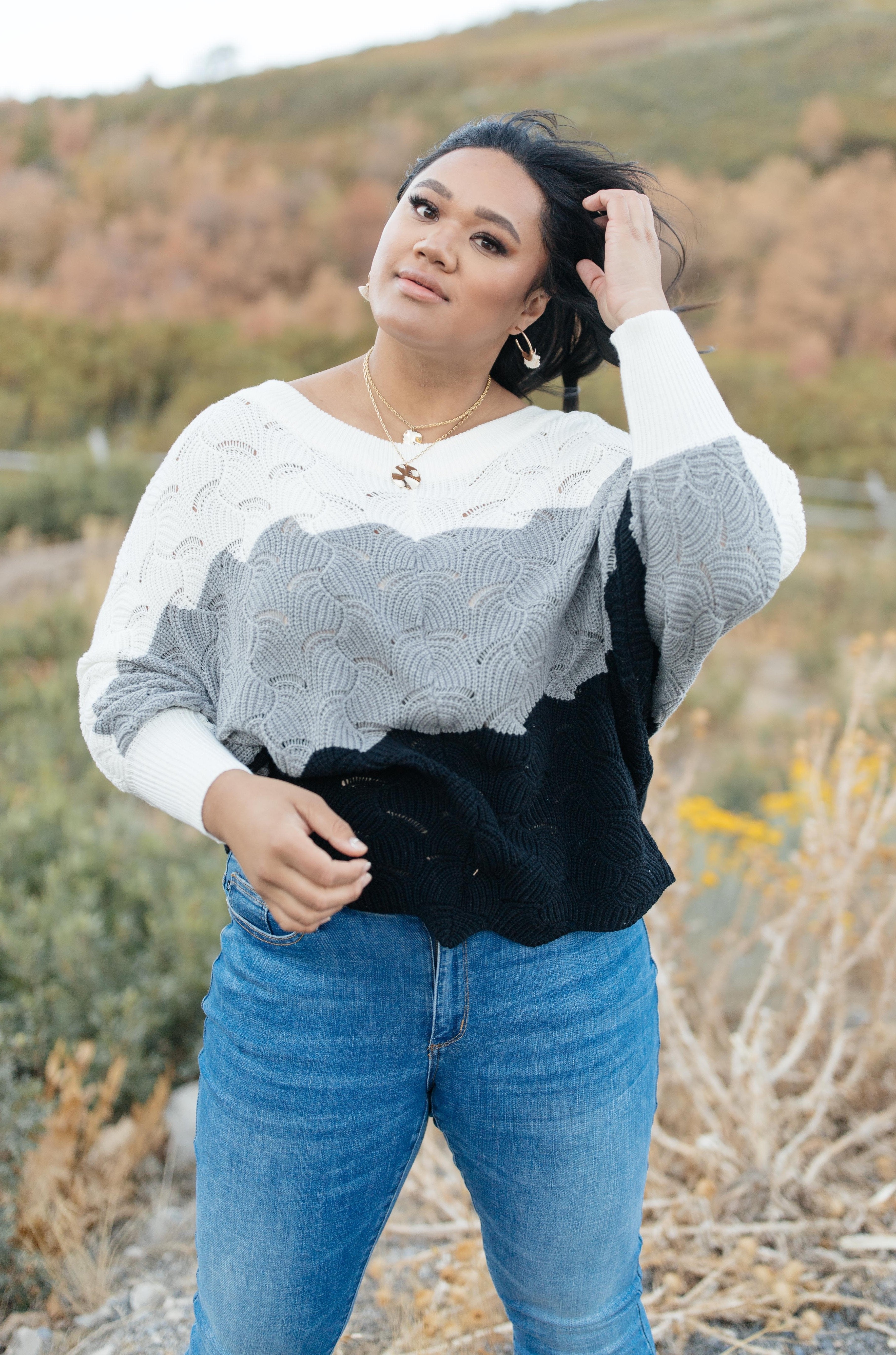 Designed For Details Sweater in Gray