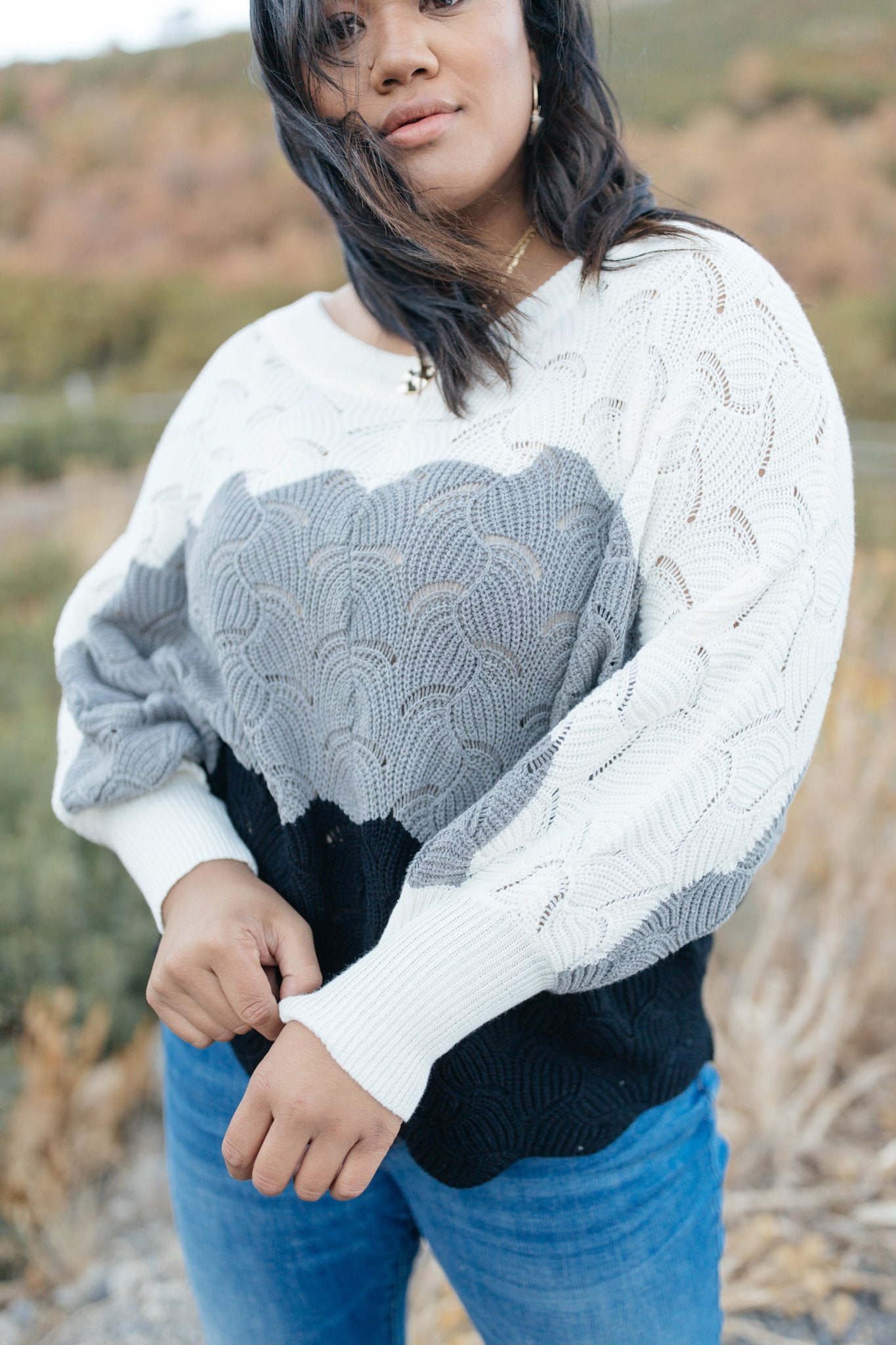 Designed For Details Sweater in Gray
