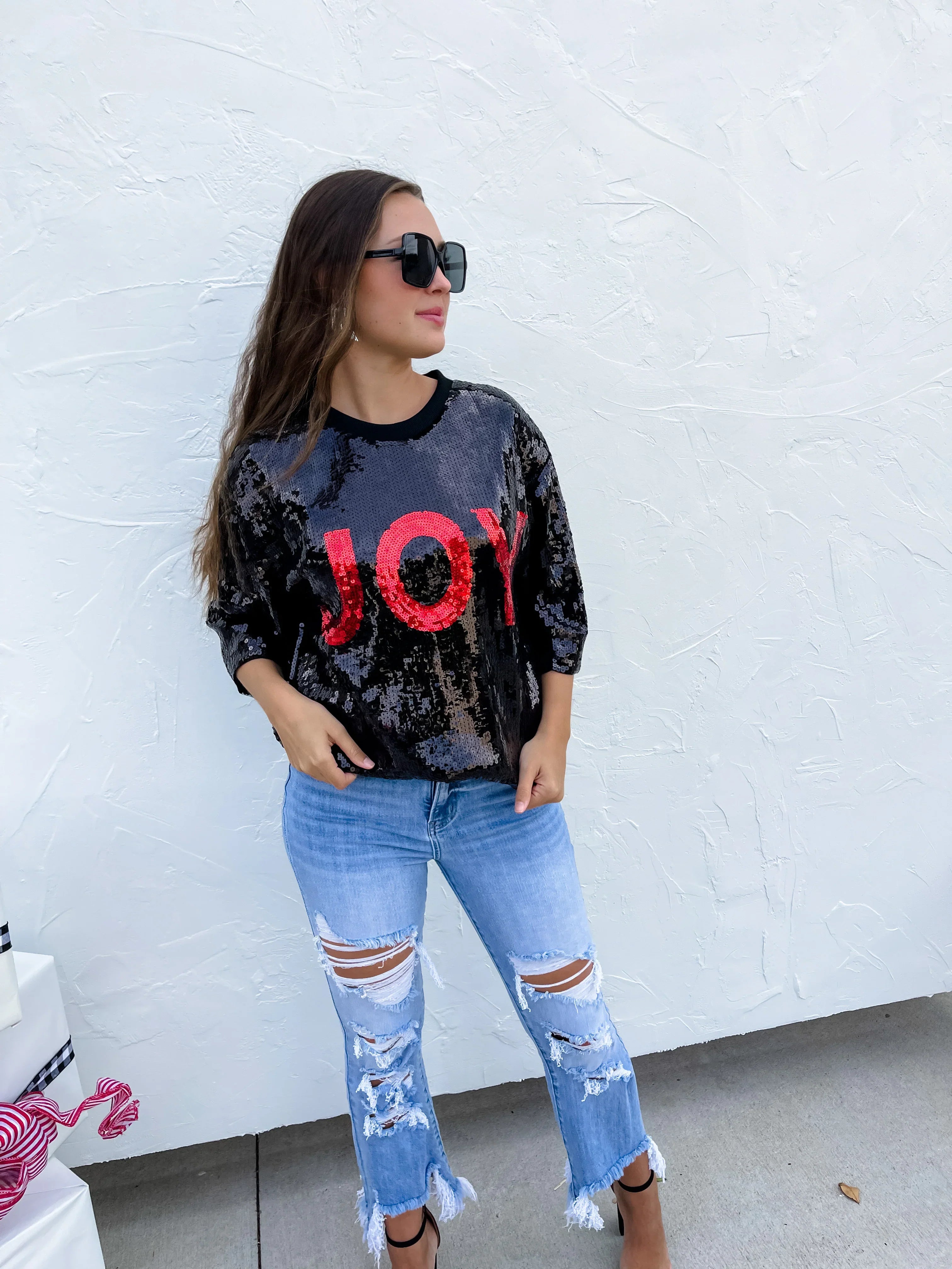 PREORDER: Holiday Chic Sequin Top in Two Colors