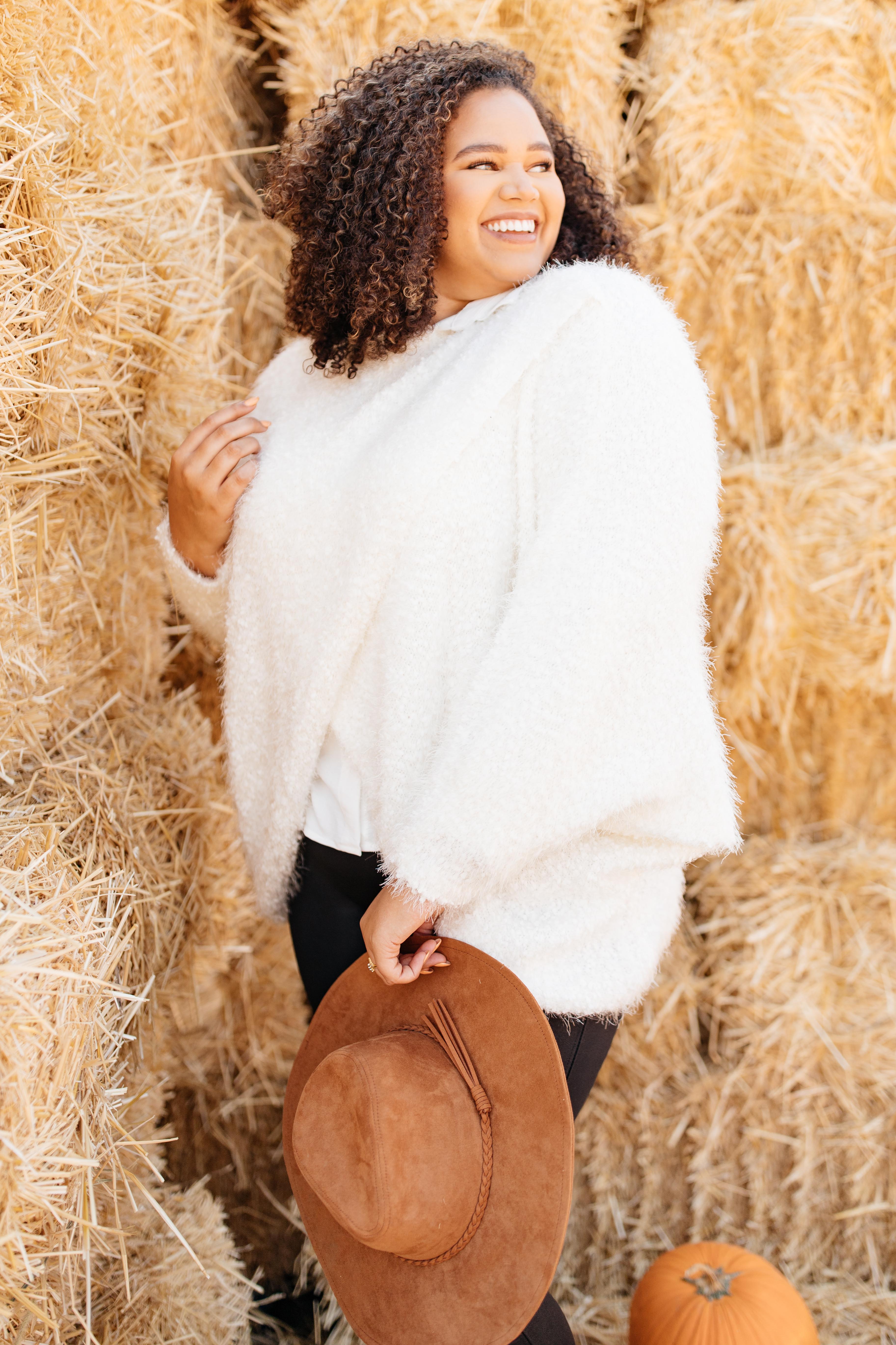 Fantastic Fuzzy Poncho Cardigan
