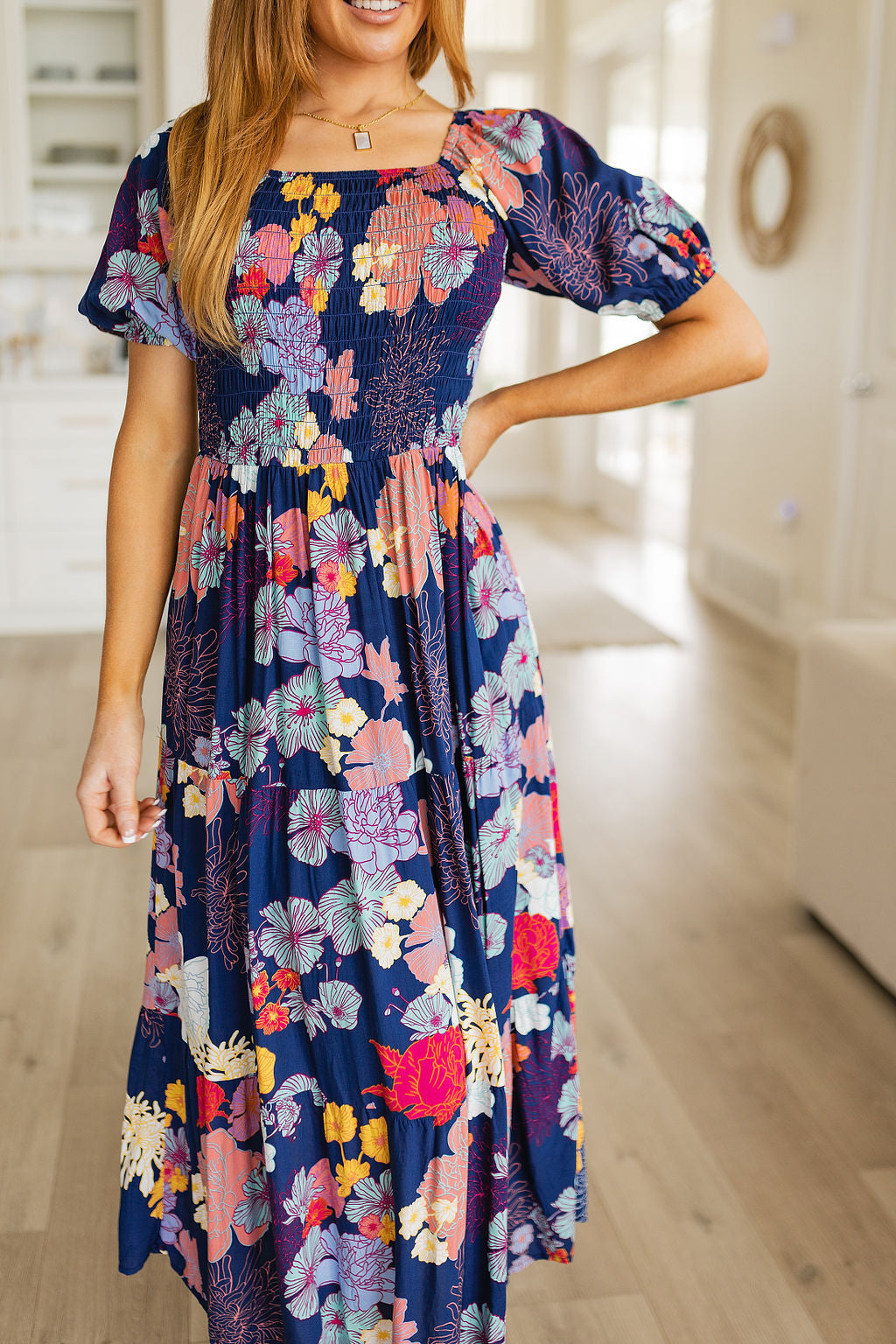 Farmer's Market Floral Dress