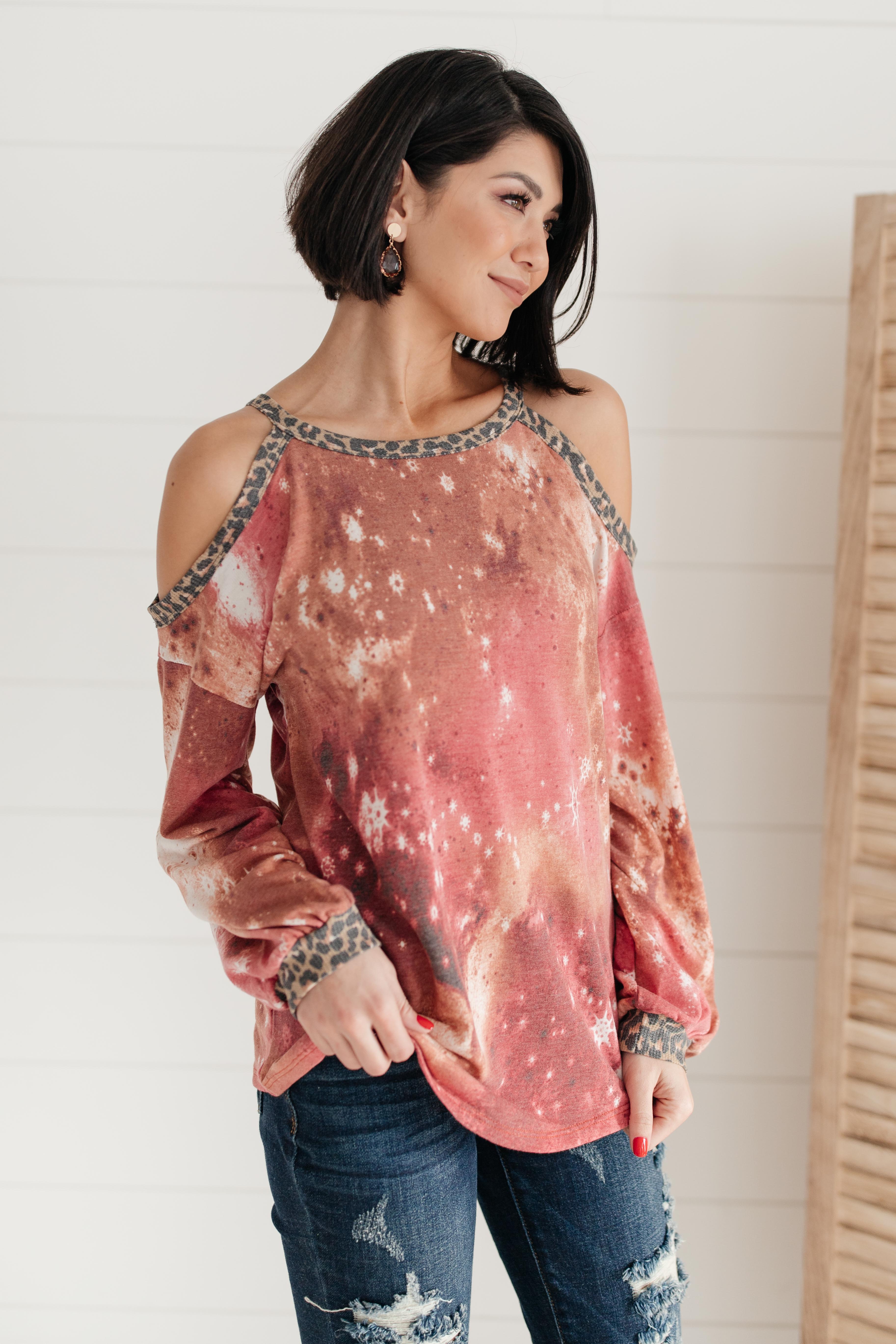 First Of The Season Tie Dye Top in Mauve