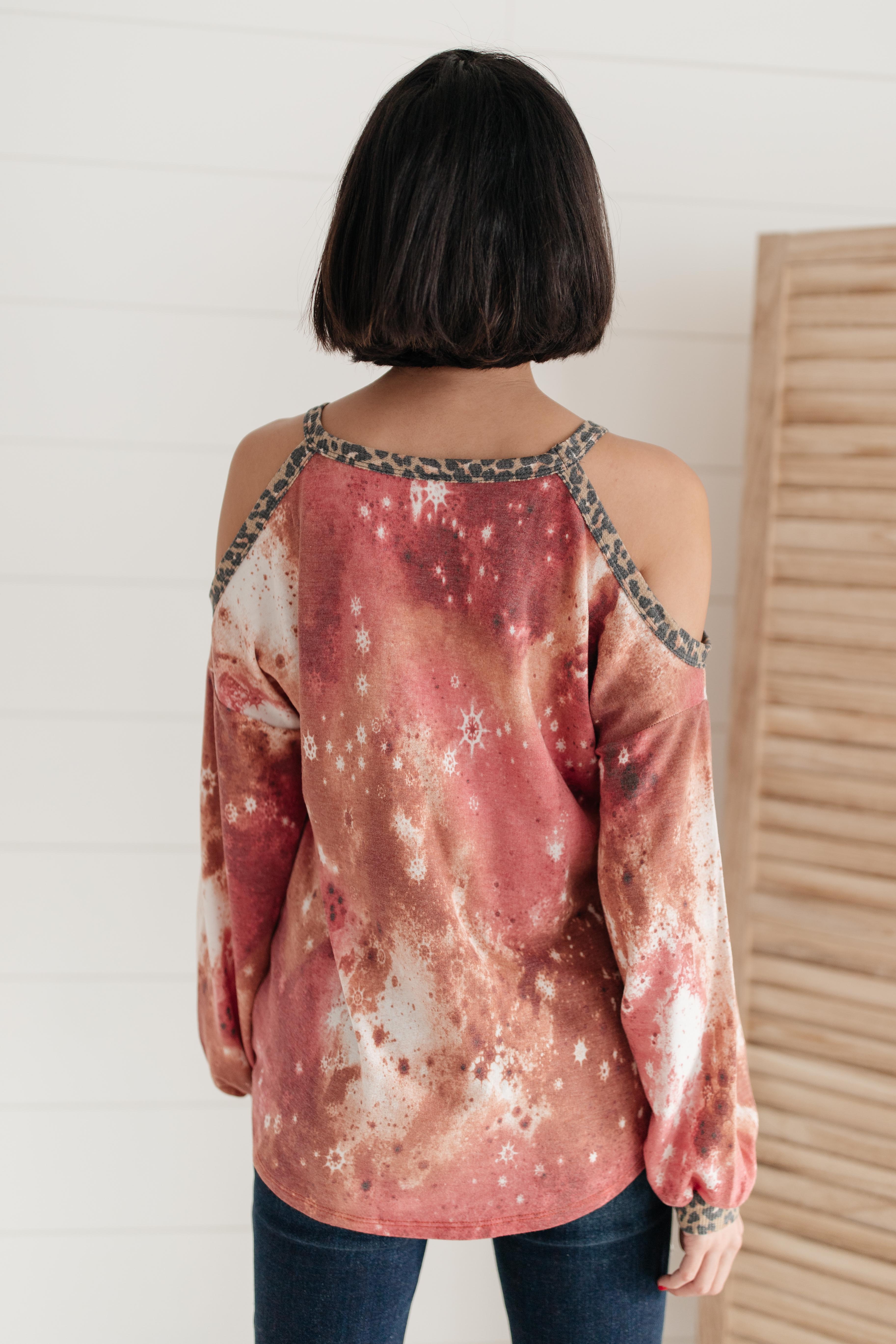 First Of The Season Tie Dye Top in Mauve