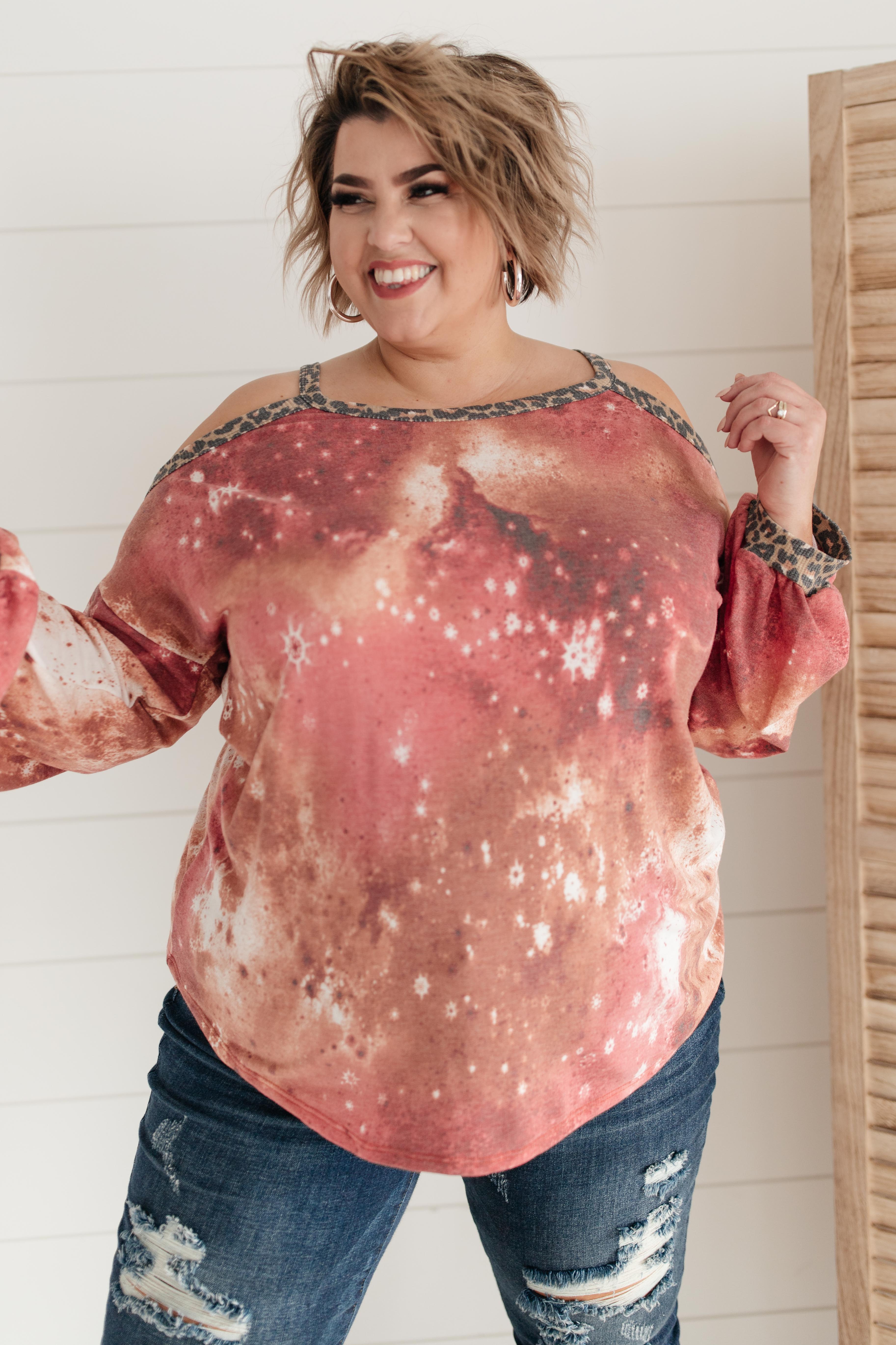 First Of The Season Tie Dye Top in Mauve