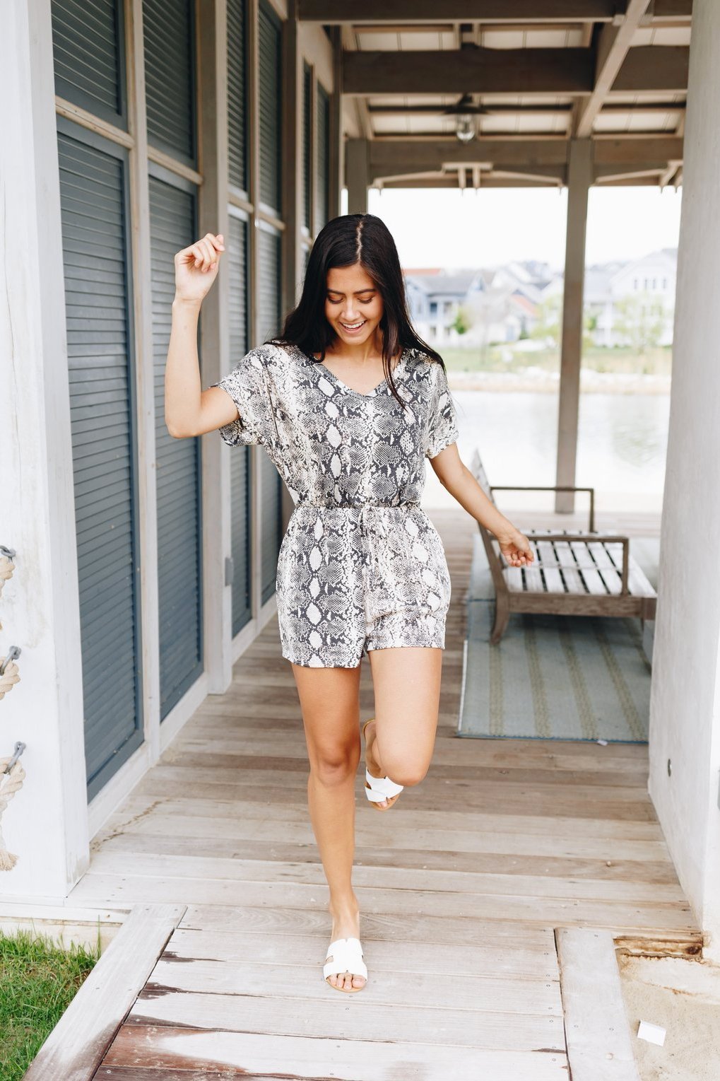 Full Scale Snakeskin Romper