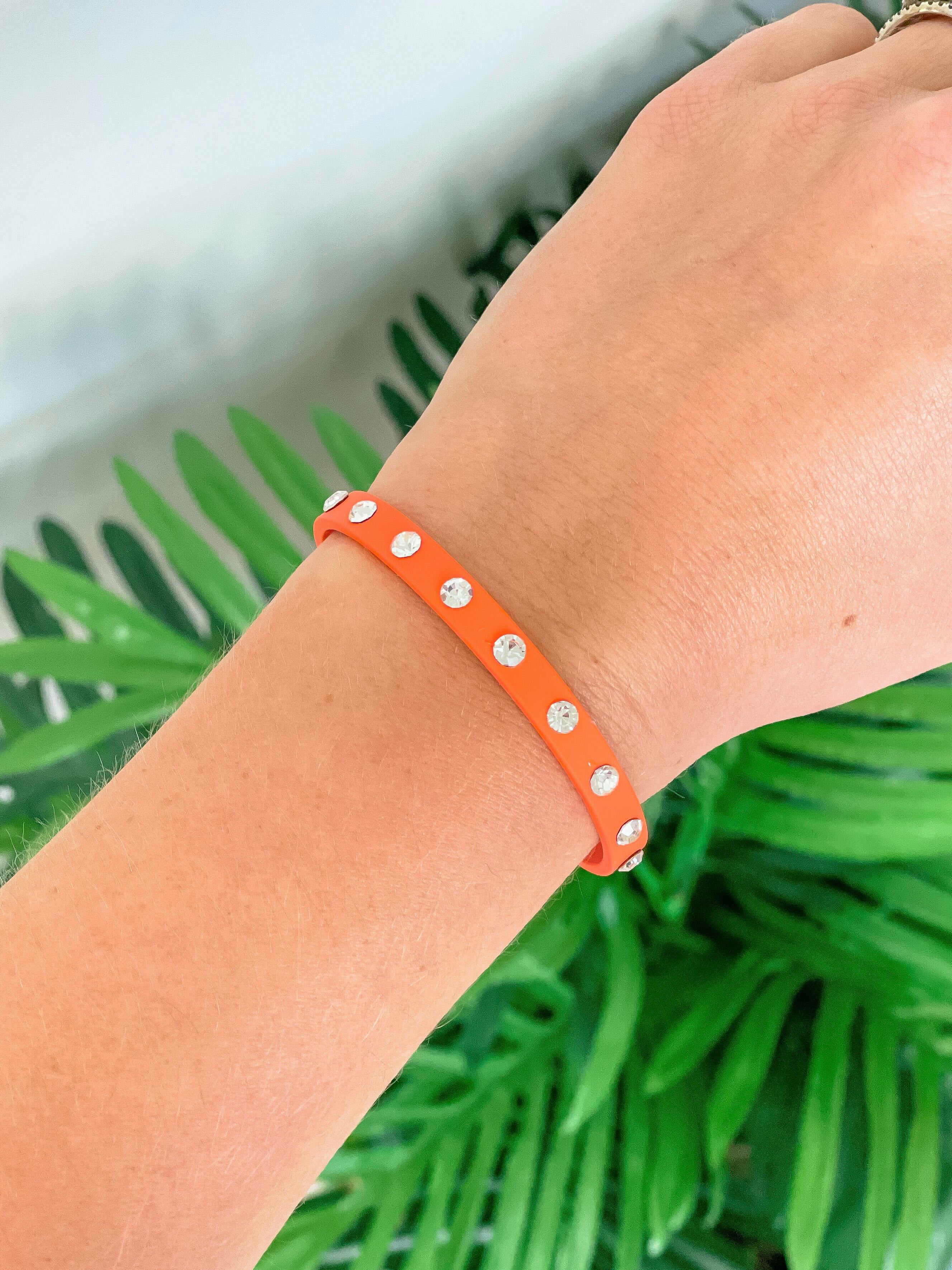 Neon Studded Cuff Bracelets in Four Colors