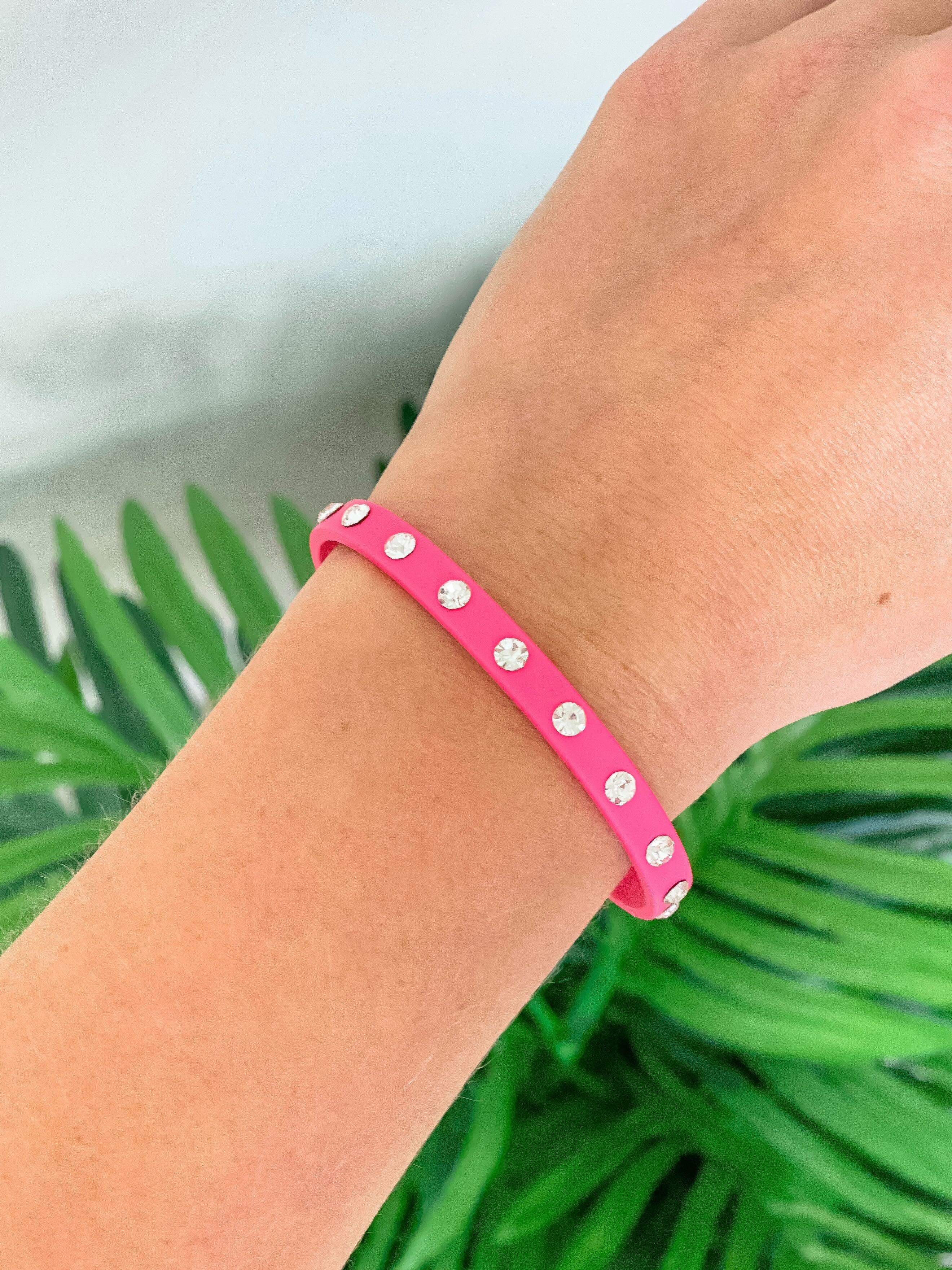 Neon Studded Cuff Bracelets in Four Colors