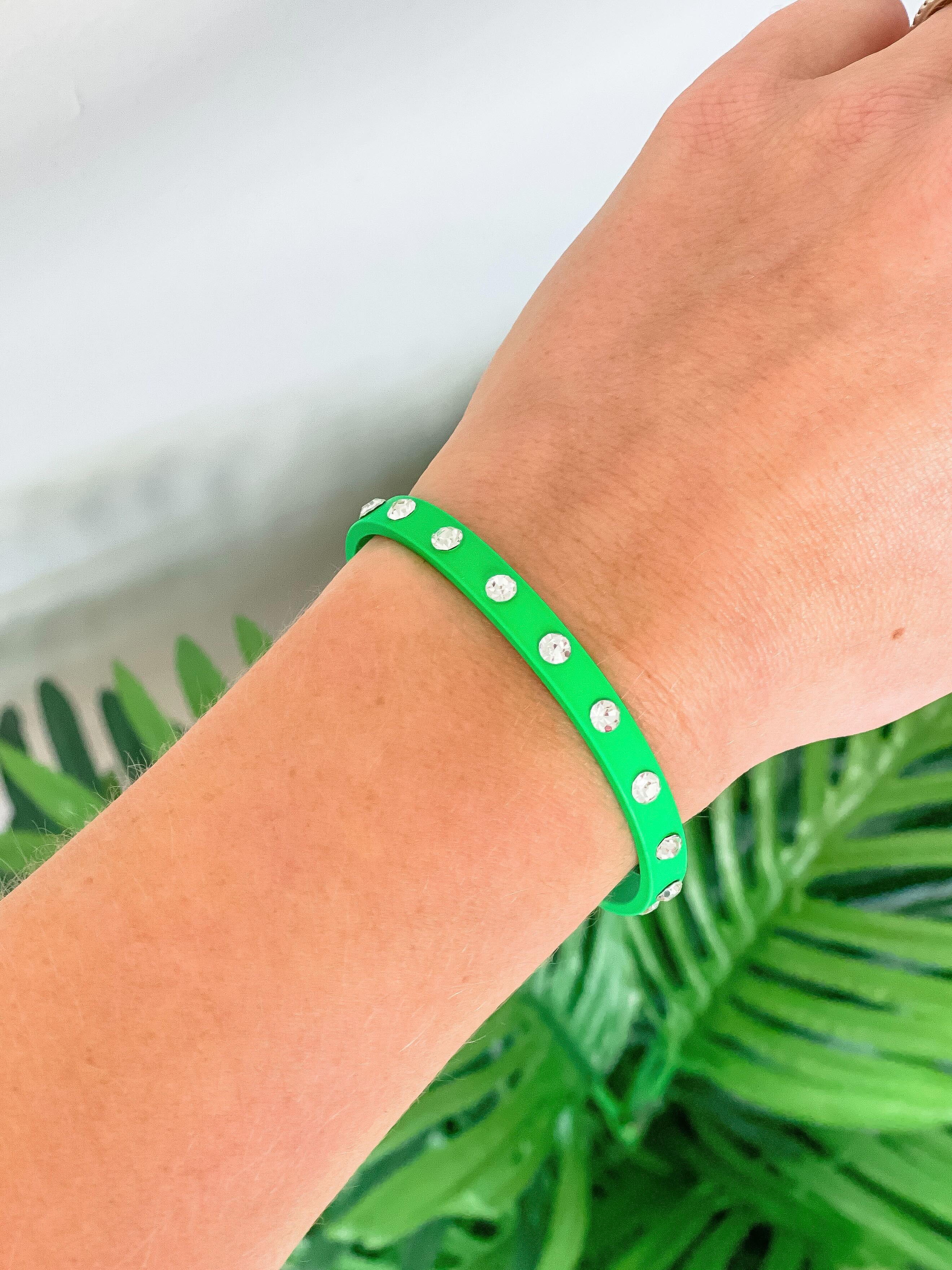 Neon Studded Cuff Bracelets in Four Colors