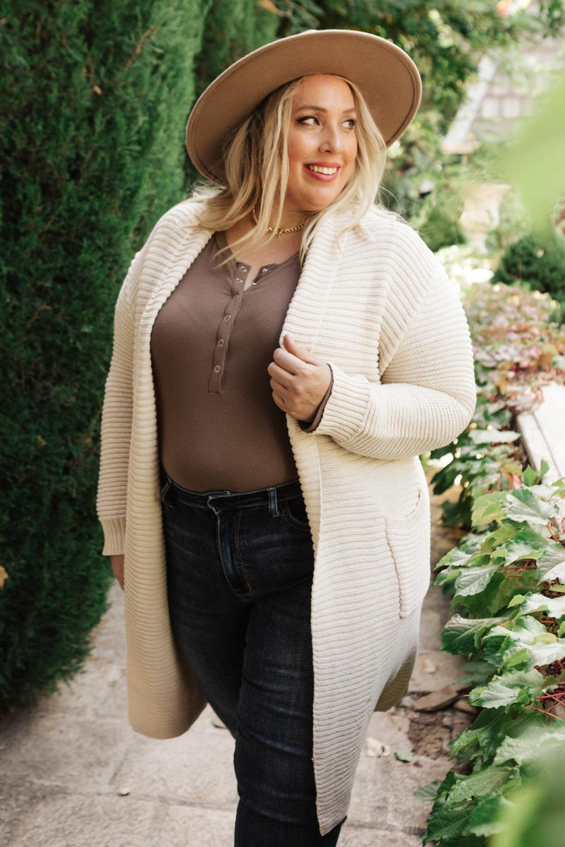 Keep Me Close Cardigan in Ivory