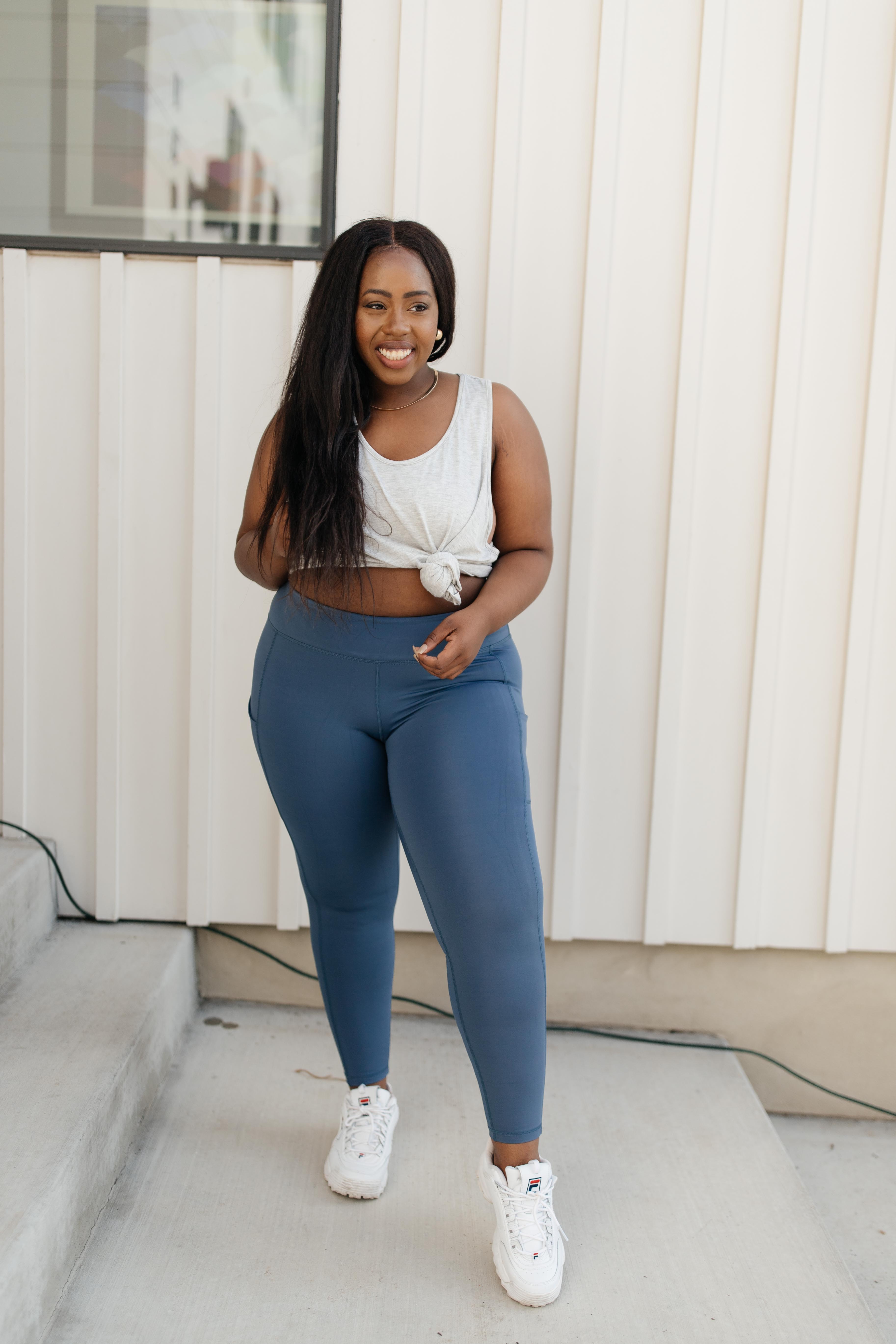 Kickin' It Leggings in Blue